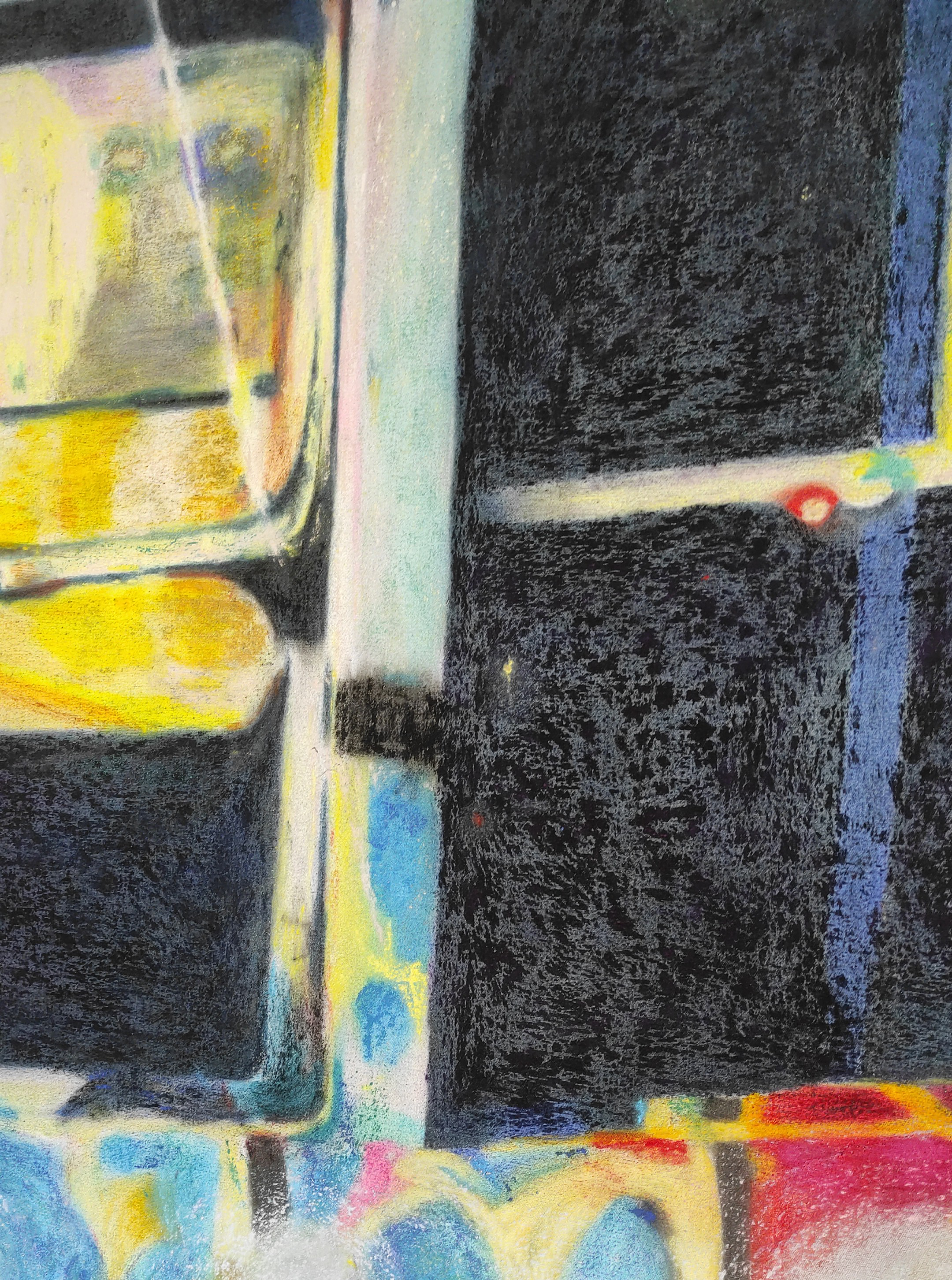 No baggage allowed 2022Dry pastel on canvas174x130 cm3/3