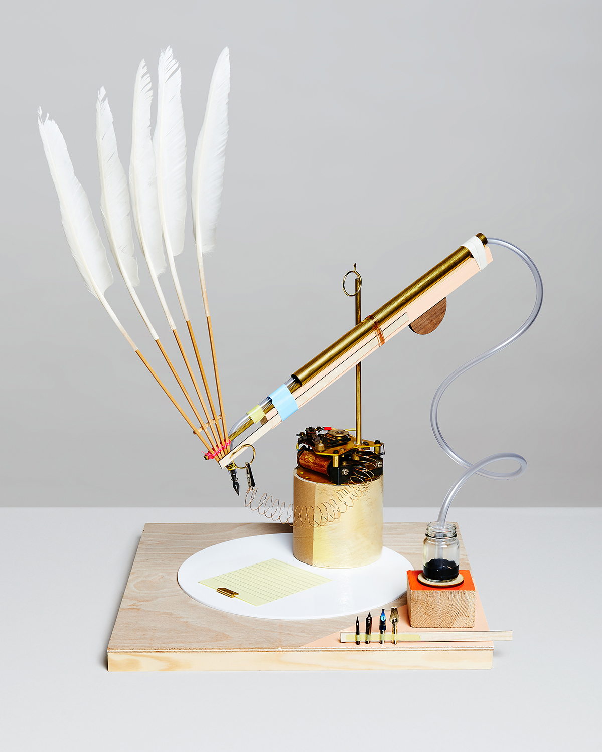 Prototypes for enhancing life at Secondary School (for Girls)  Signature Forging Apparatus (Dr’s sick notes) - Photography Jess Bonham