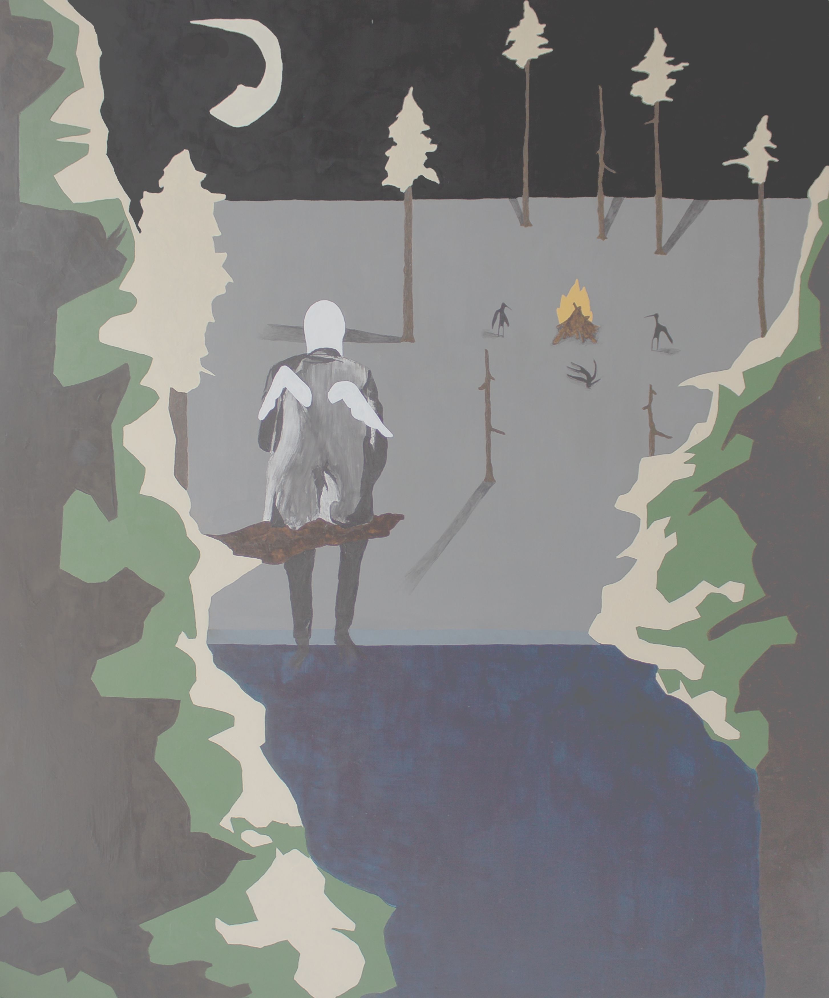 Maudlin // Acrylic on Board // 51x61cm // 2020