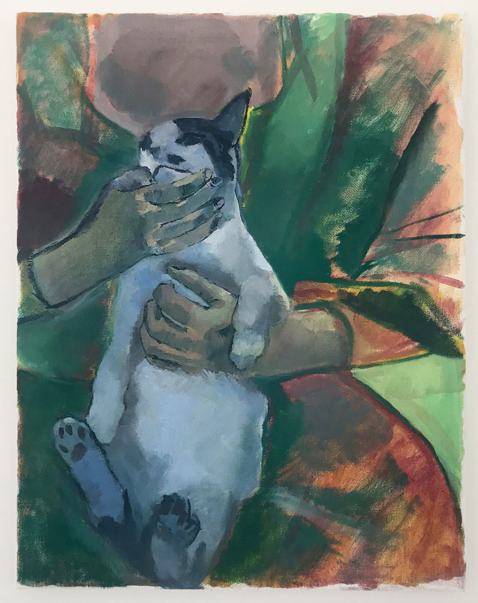 Mitzi and Katie, 2018. Oil on canvas.