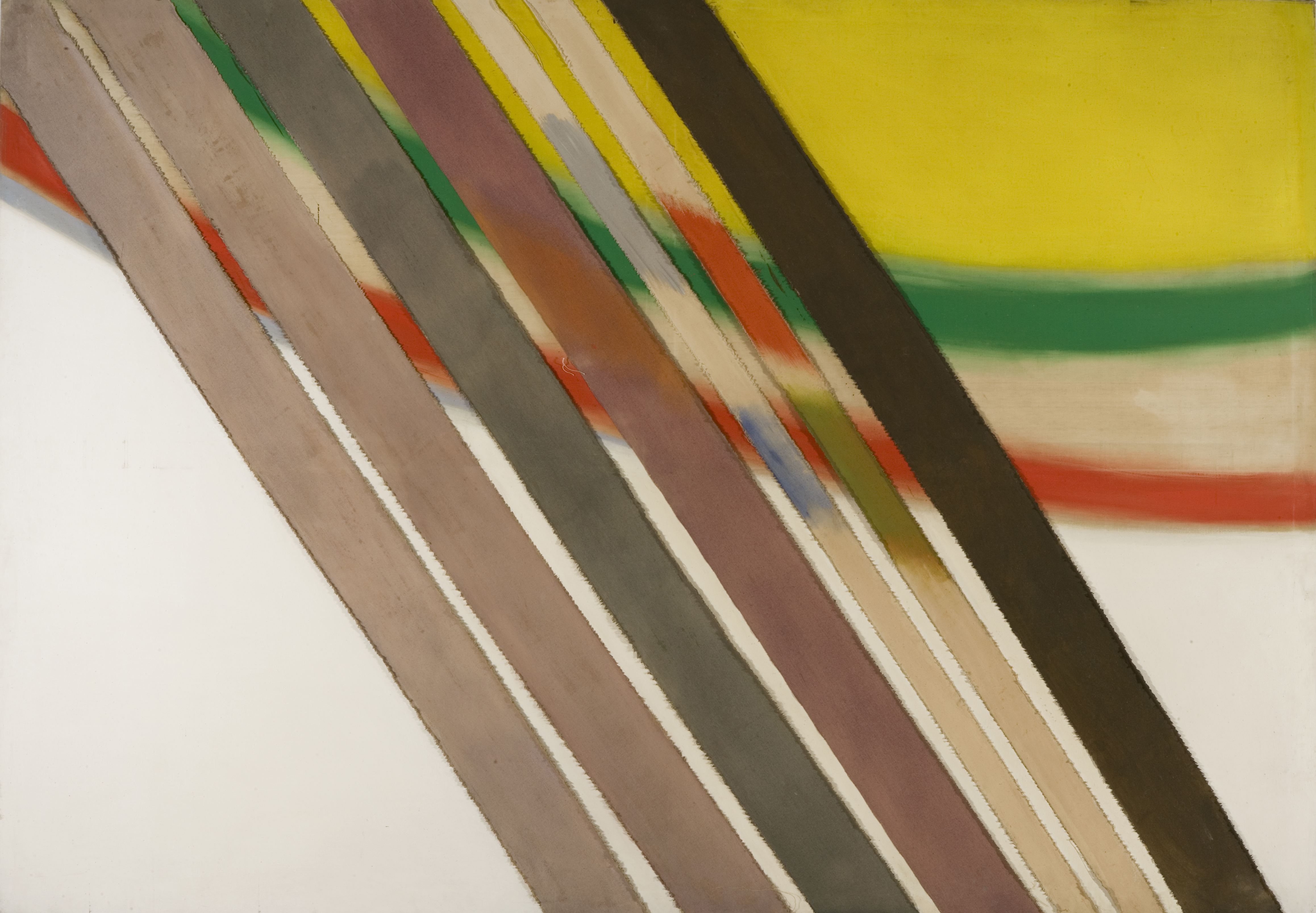 Stripes Collage on Canvas  1978 10' x 7'