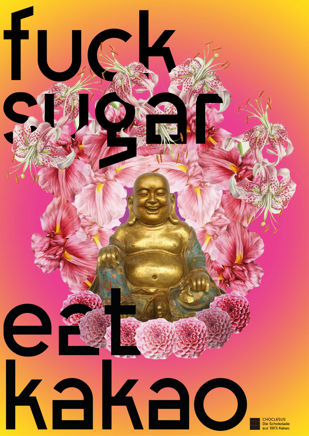 Eat kakao, A2 Poster für 100% Kakao Schokolade, 2018