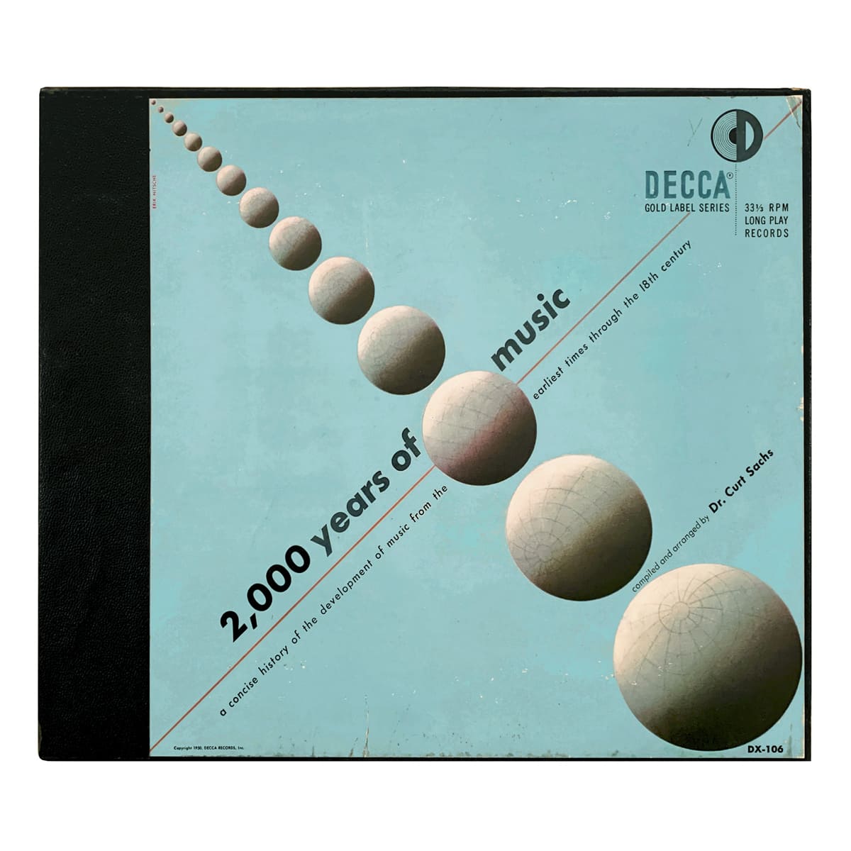Decca Gold DX 106 (DL 9502/9503) Various Dr. Curt Sachs Design: Erik Nitsche (credited)