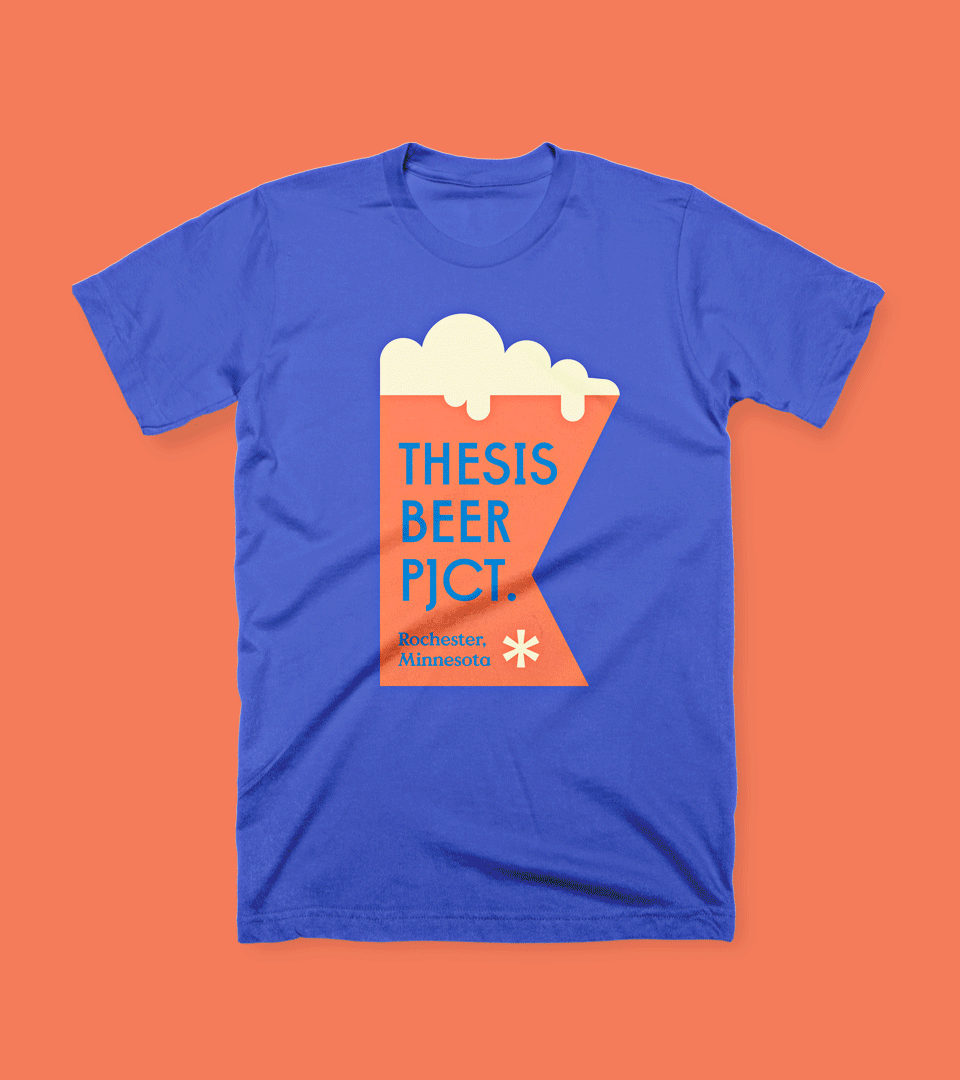 Brewery t-shirt designs by Buddy-Buddy for Thesis Beer
