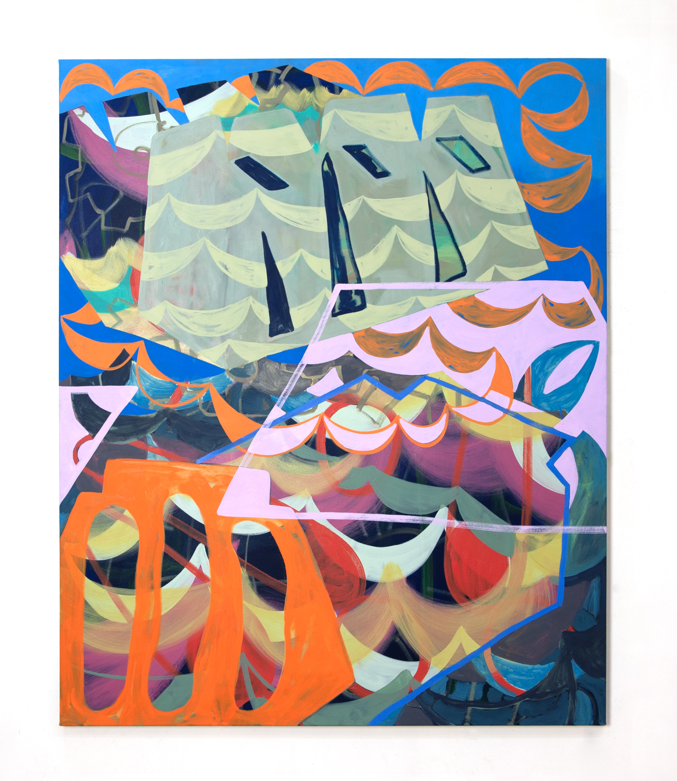 "The Seeing End", 2024, Oil on canvas, 65 x 55 in