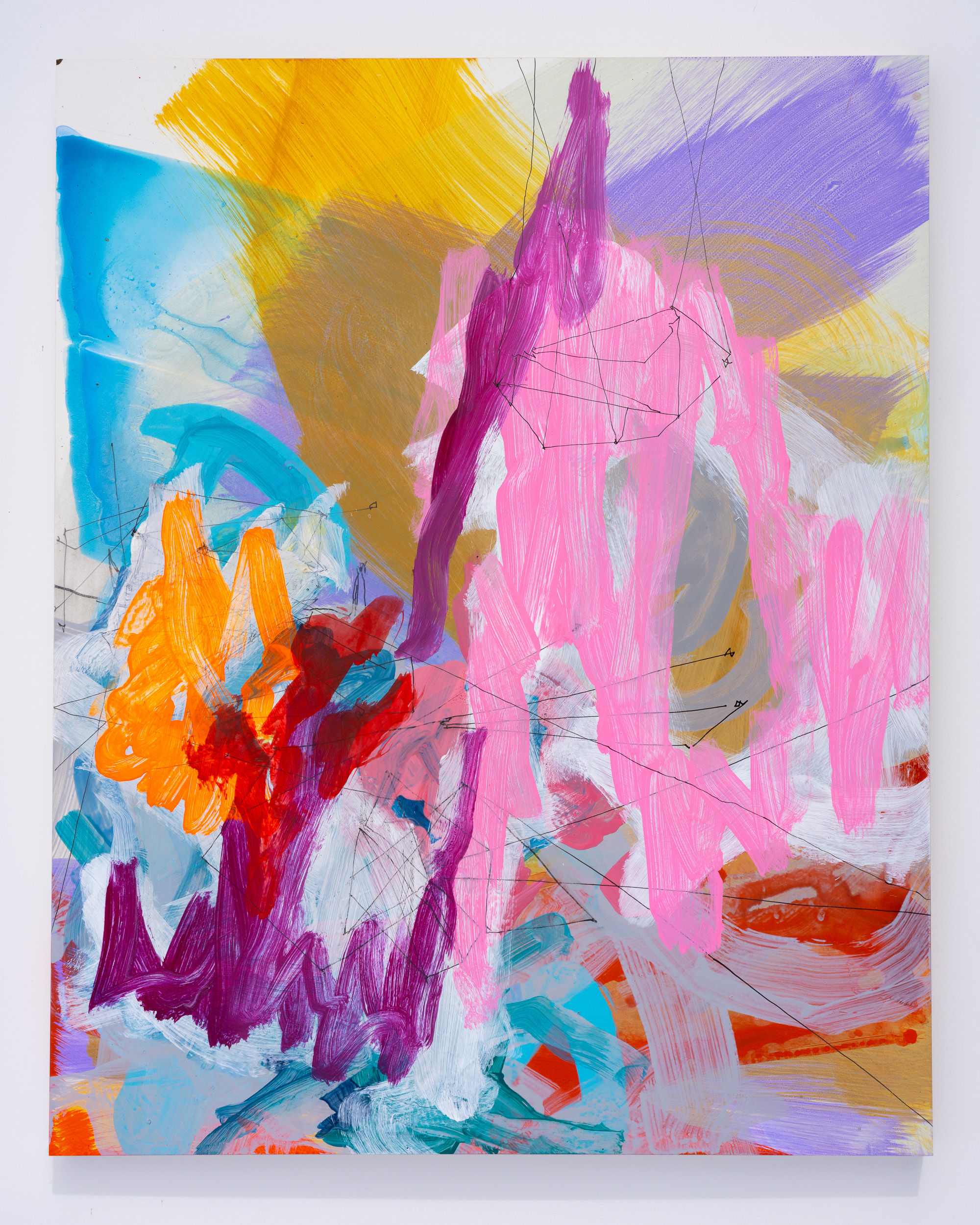 2022-23, acrylic and ink on panel, 20 x 16 inches