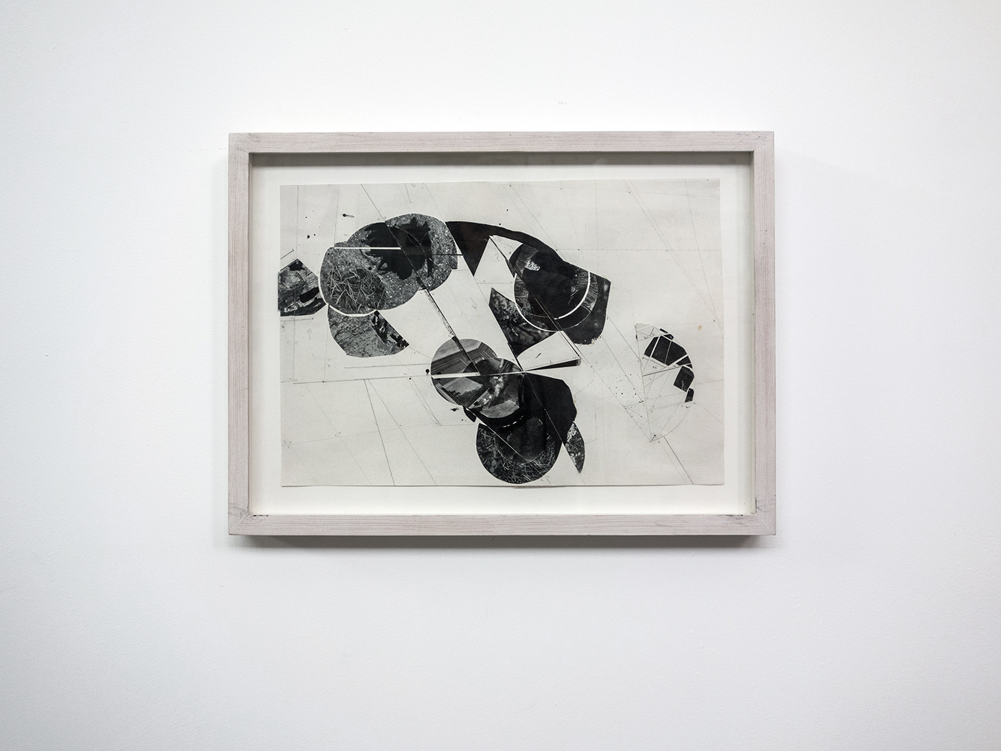 Natural satellite, 2006, collage, pencil paper, gouache, B&W photograph, 35×28 cm