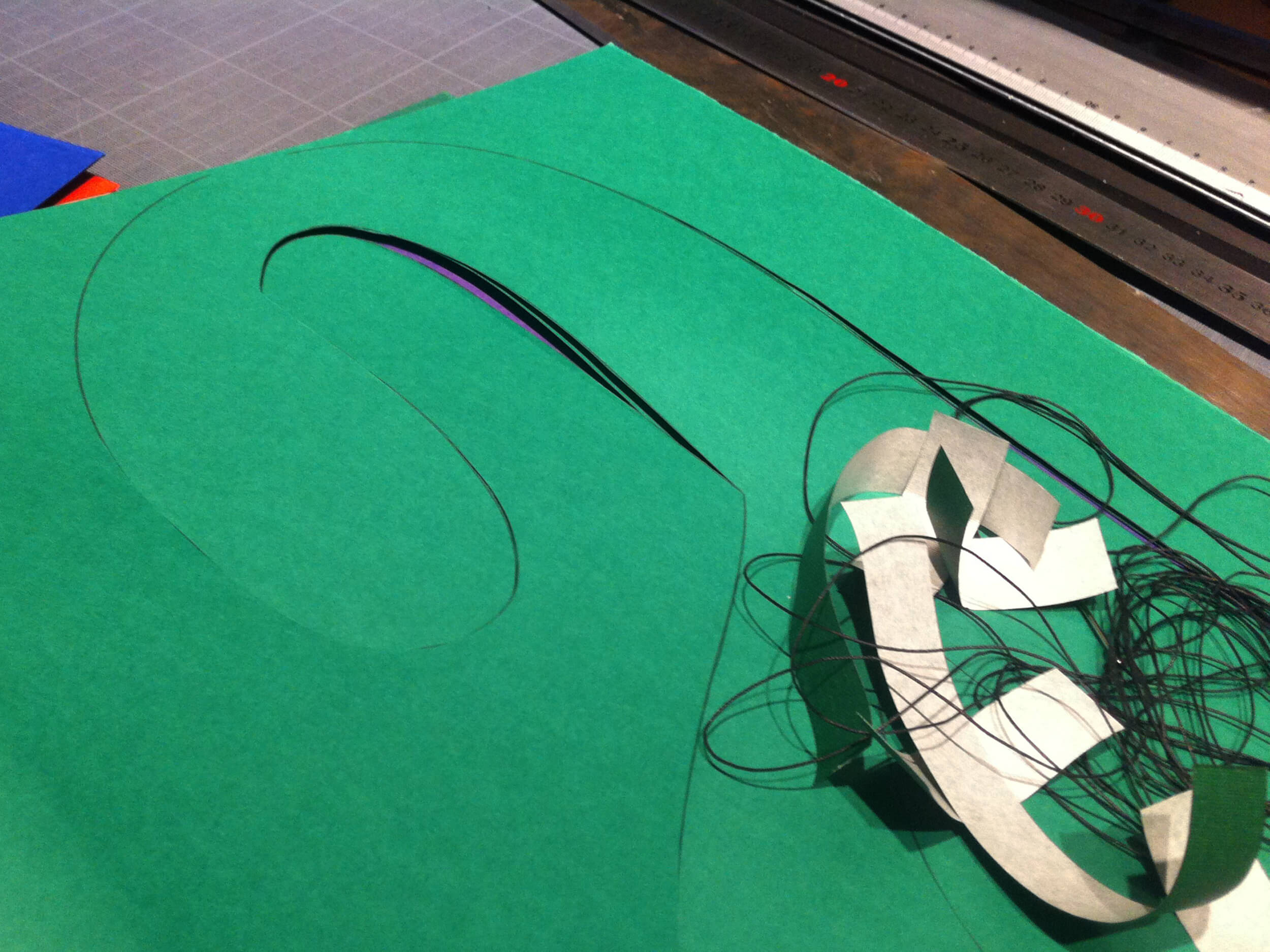 Die-cutting “Almanac” for Blake Rayne