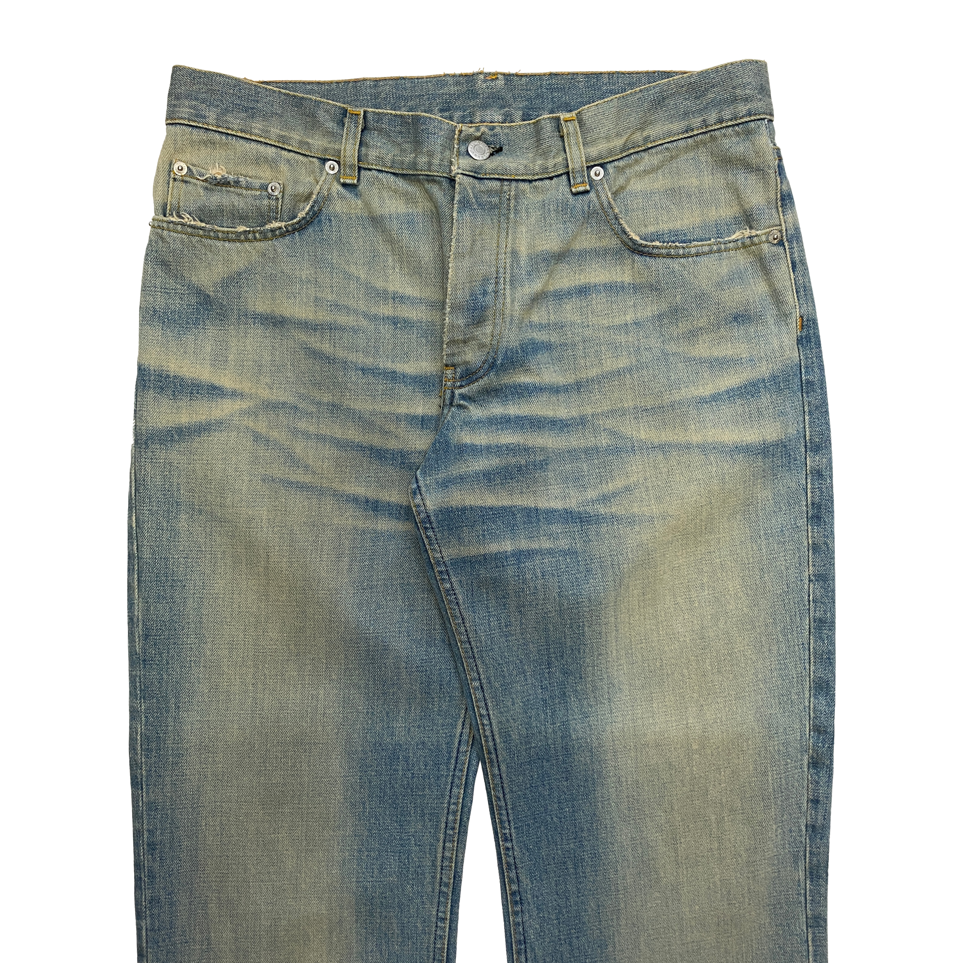 Inseam85cmHelmut Lang Vintage Sanded Broken Denim