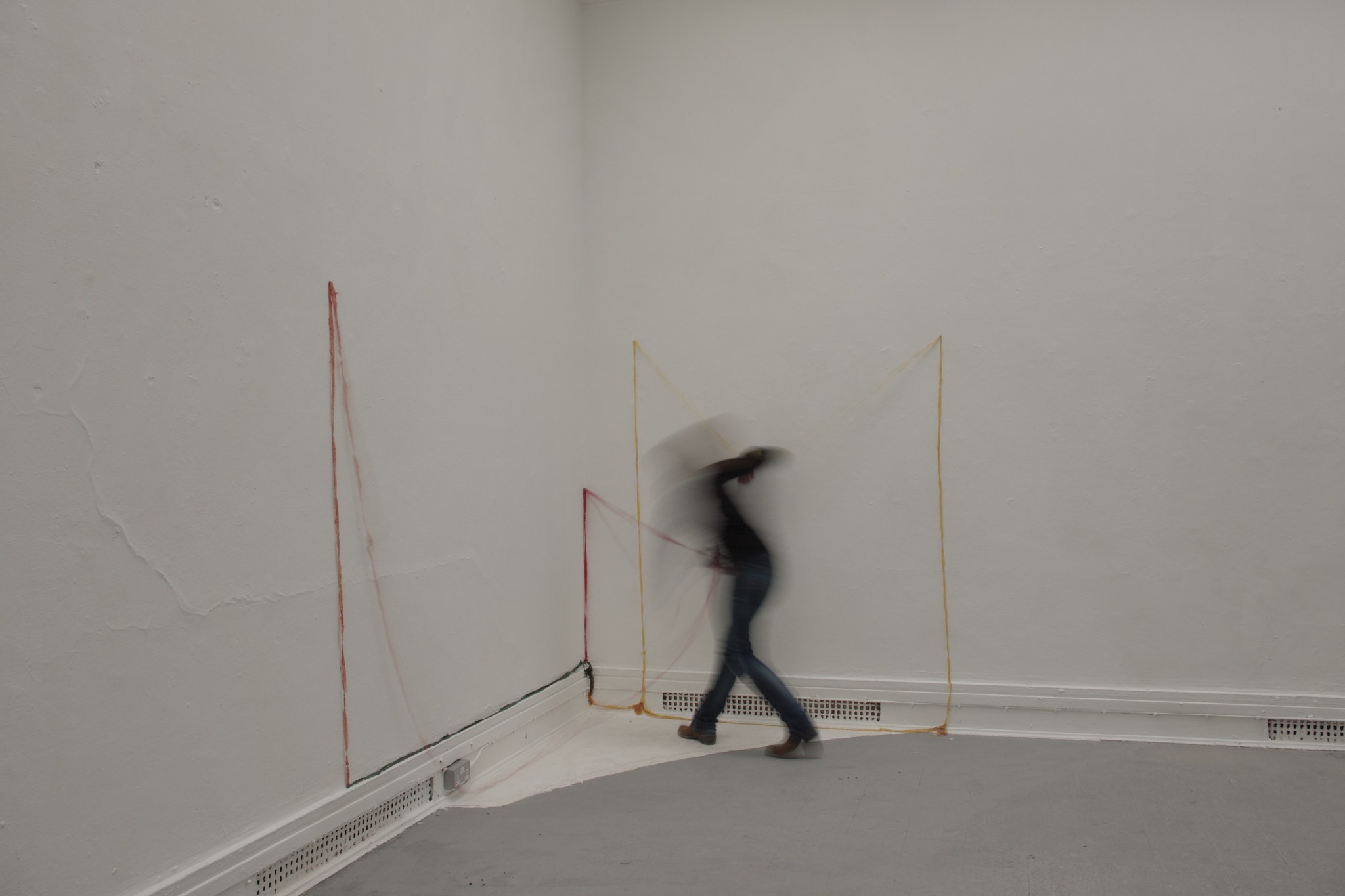 Seams Mapping Removing Folding, performance, documentation stills, 2013