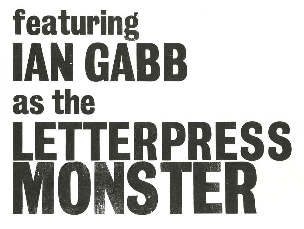 The Letterpress Monster
