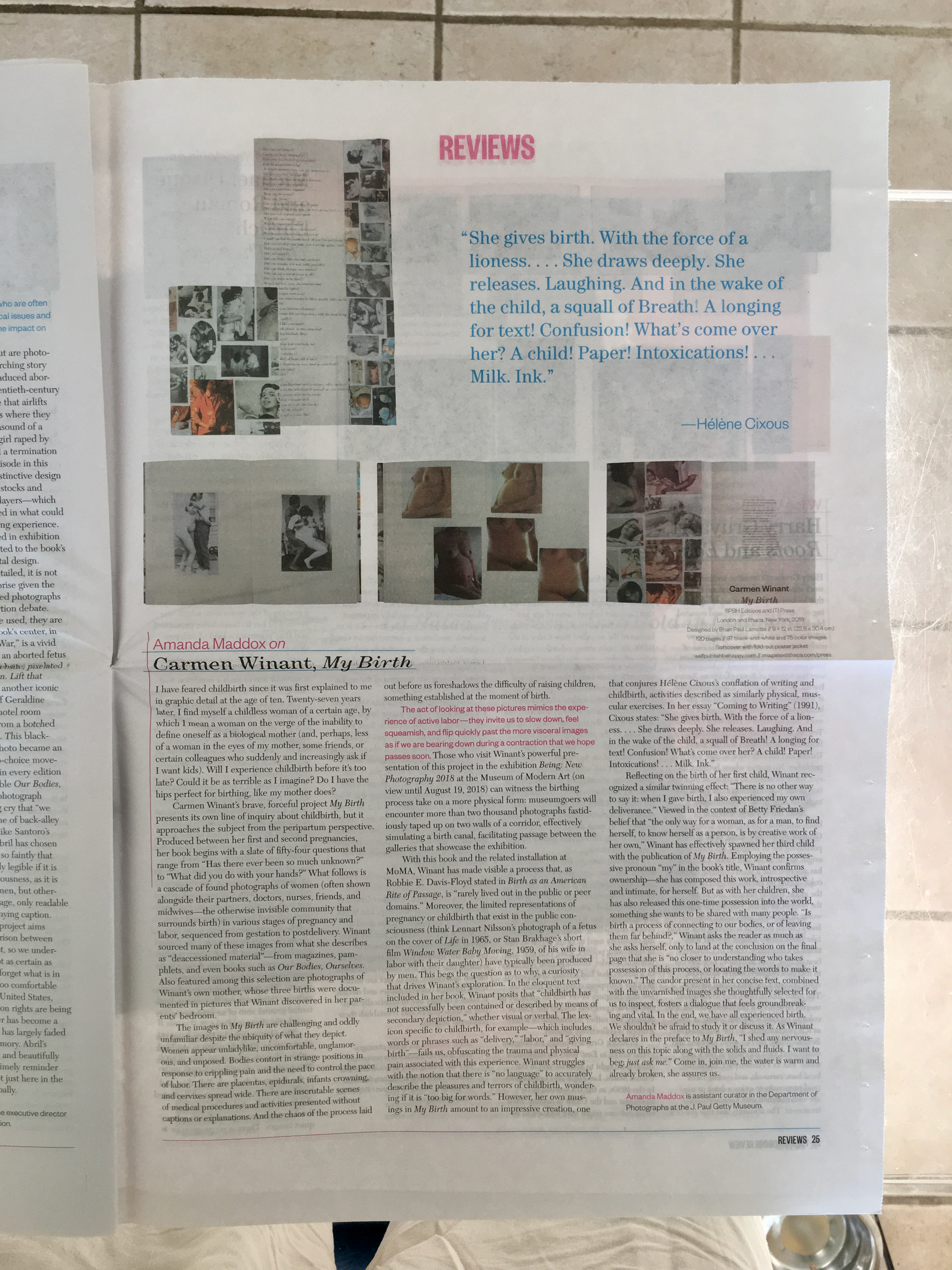 Amanda Maddox (The Photobook Review)