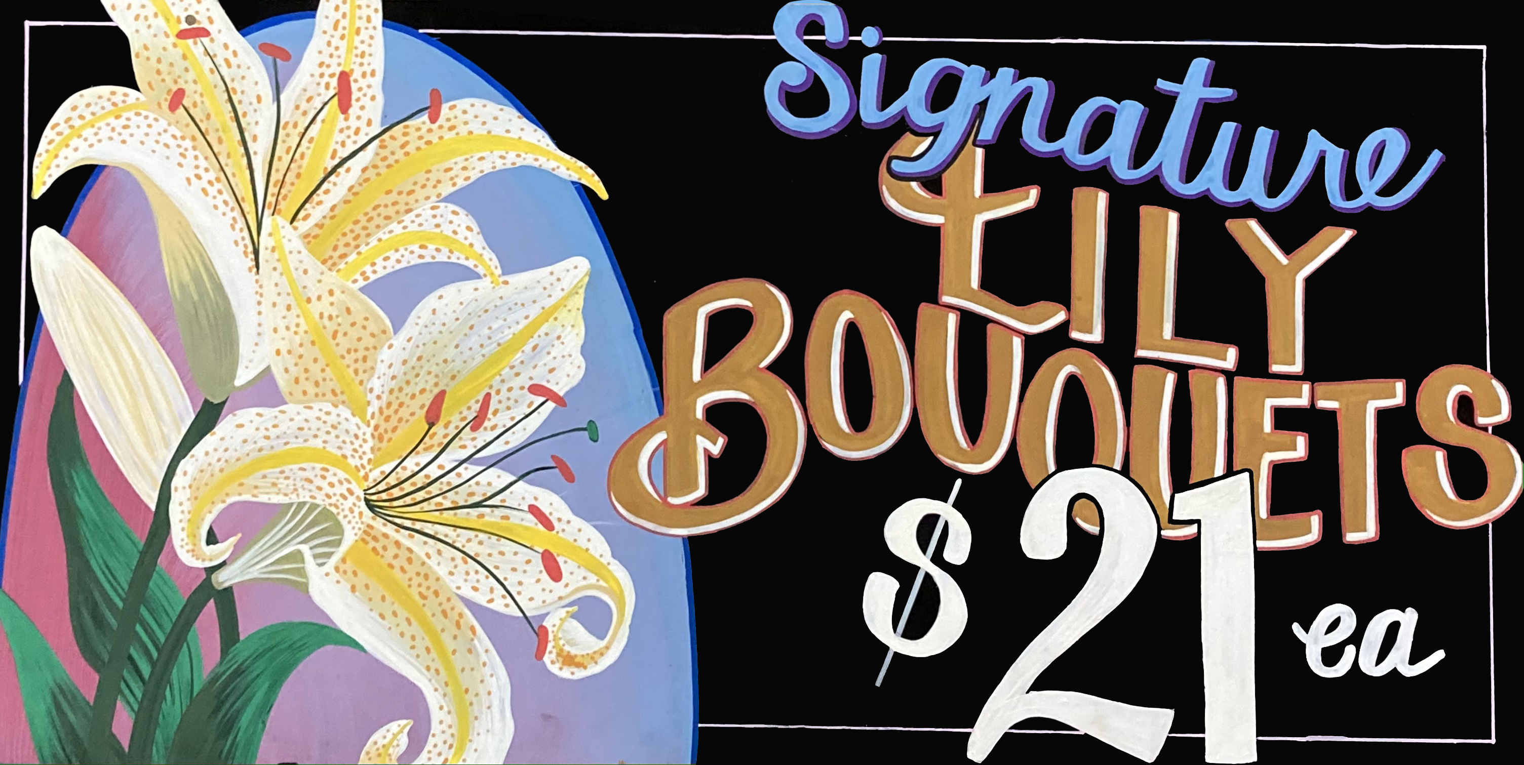 Paint Marker on Board, 5x2 ft