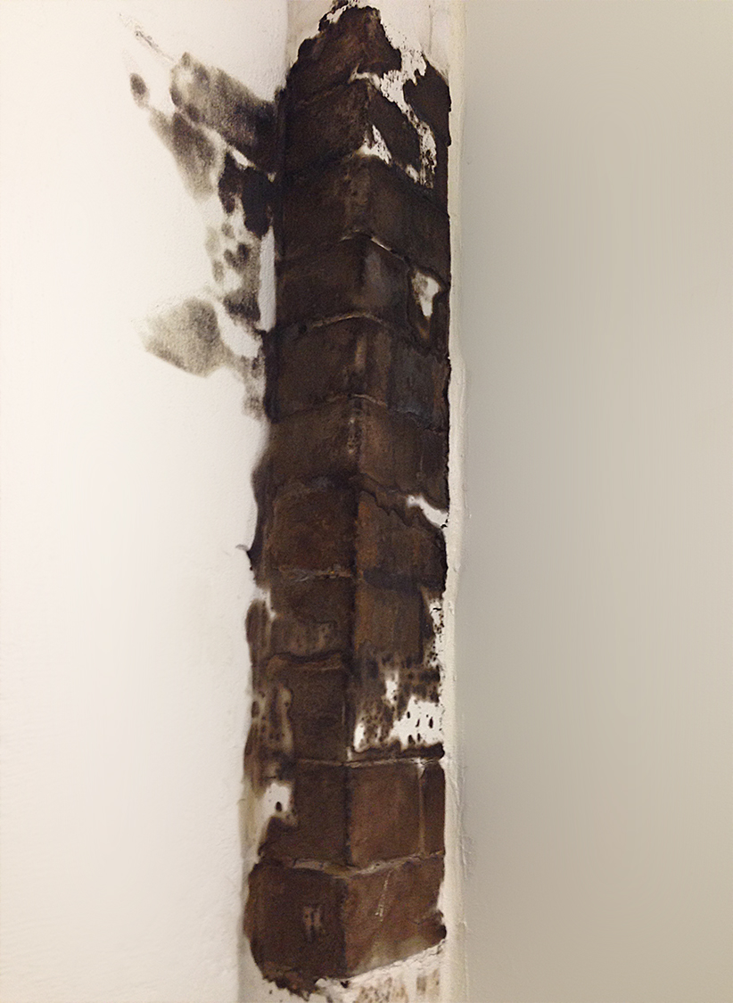 Corner burn, 2017, Photograph, 39.7cm x 29cm. Photography: Simon Strong.