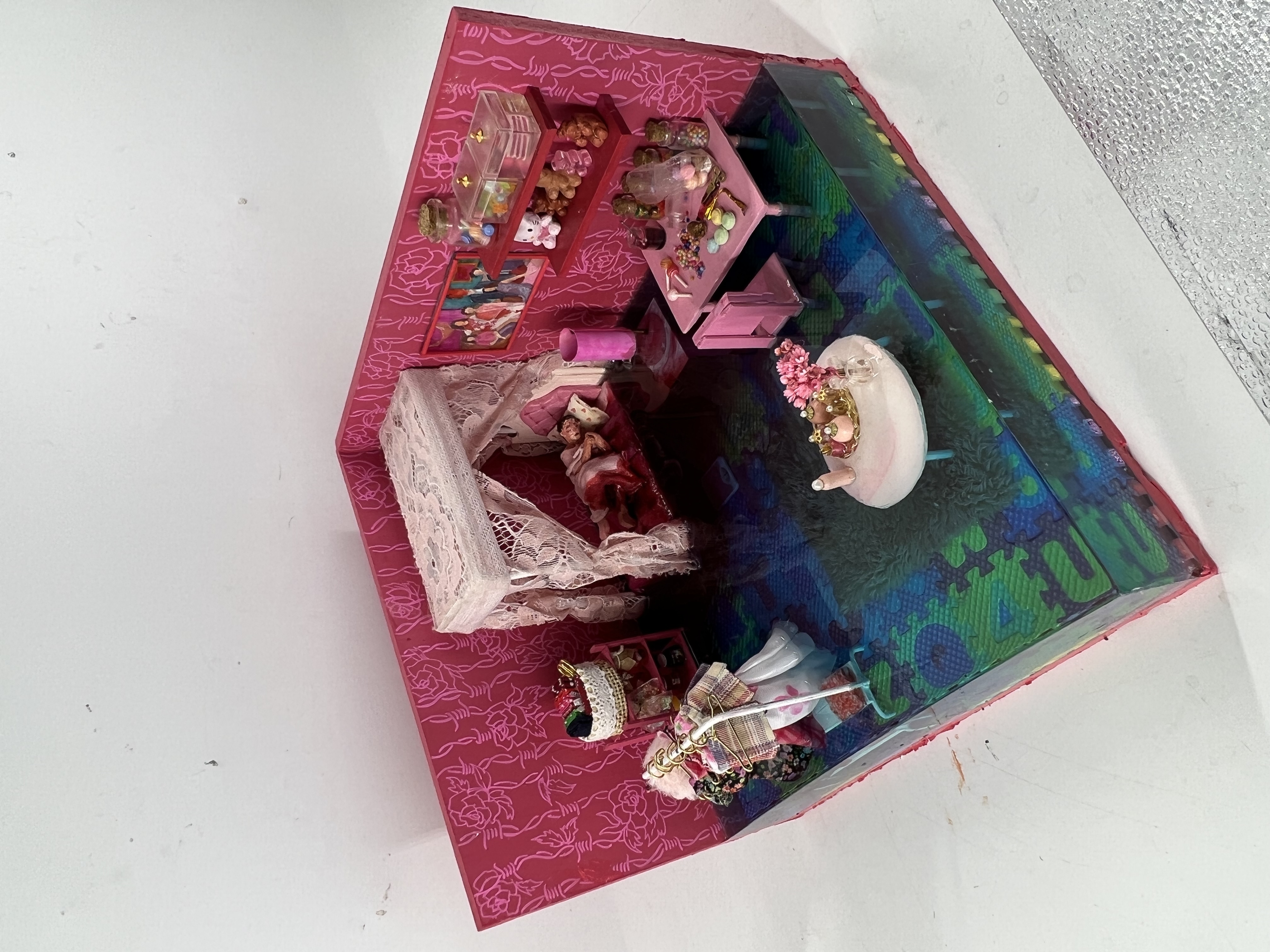 FAWN, mixed media miniature, 2023