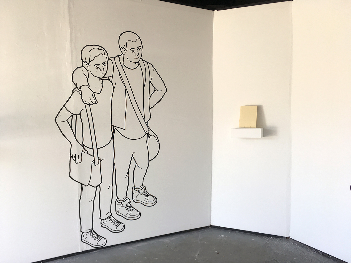 Fraternity, 2017, 81.5 x 43 in.