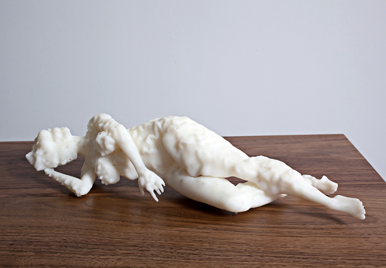 Mortification 04, 2009, 6” h x 8” w x 3.75” d, rapid-prototype printed acrylonitrile butadiene-styrene plastic
