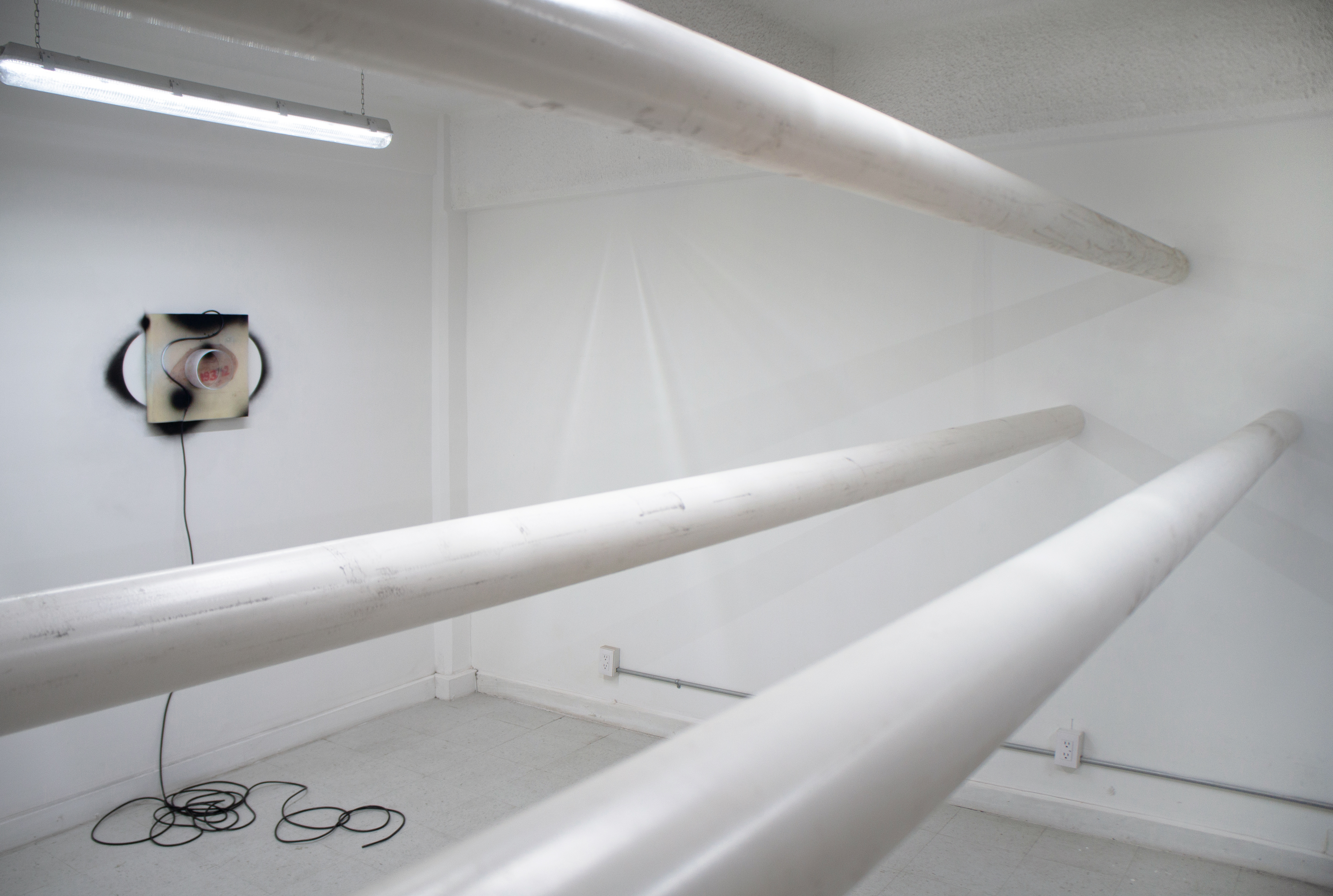 Installation view of 'Love Triangle' curated by Aro, Mexico City, 2024.