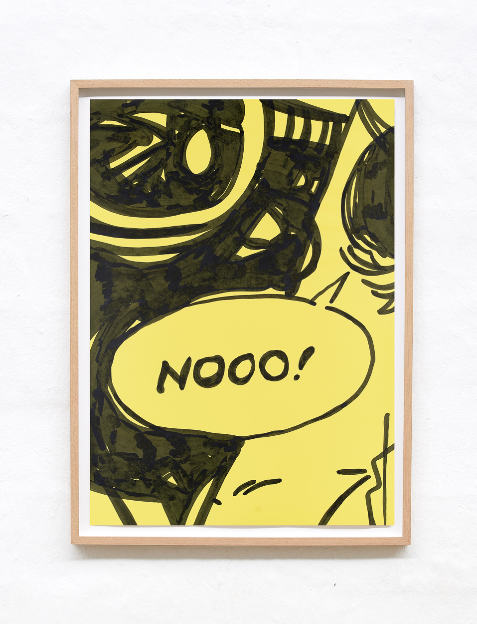 No, 2020. ink on paper. 90cm x 65cm