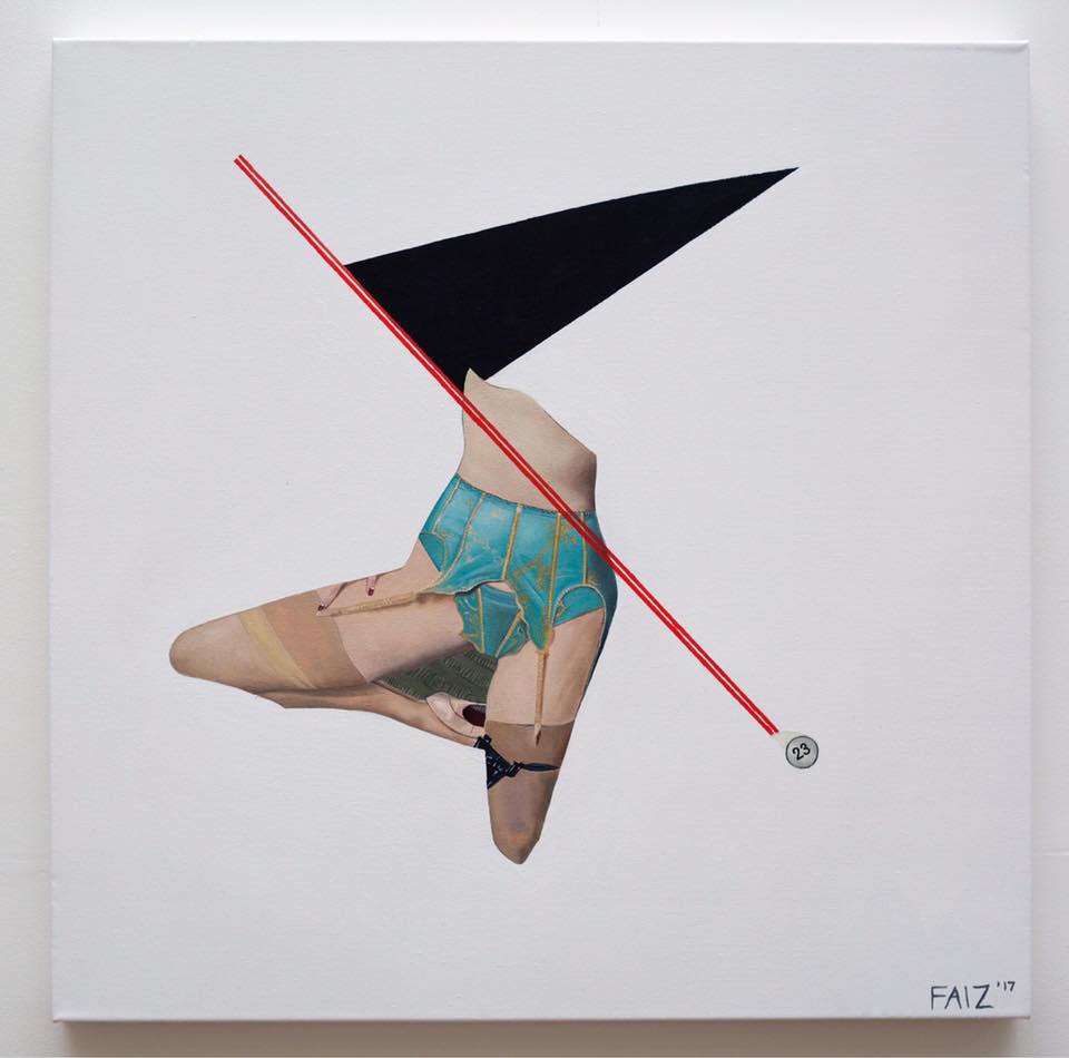 Migration, The Vienna Diaries series, 2017, oil on canvas, 61 x 61cm, photo: Ian Hobbs