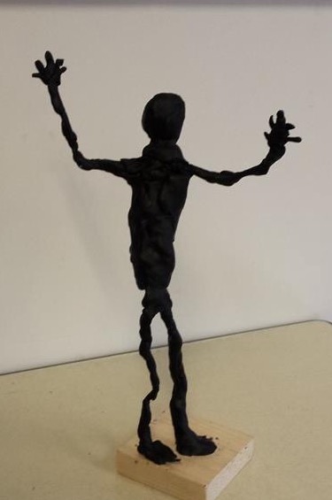 Figuur van boetseerwas