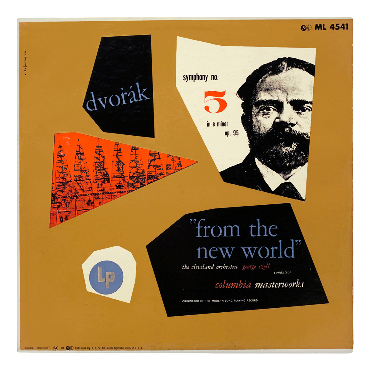 Columbia Masterworks ML 4541 Antonín Dvořák - Symphony No.9 (5) in E minor, Op.95 "From the New World" The Cleveland Orchestra - George Szell Design: Jason Kirby | monogram (credited)
