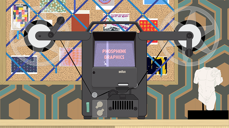 Screenshot from "Phosphene Graphics Excerpt: Super 8" • Gustav Sparr © 2015