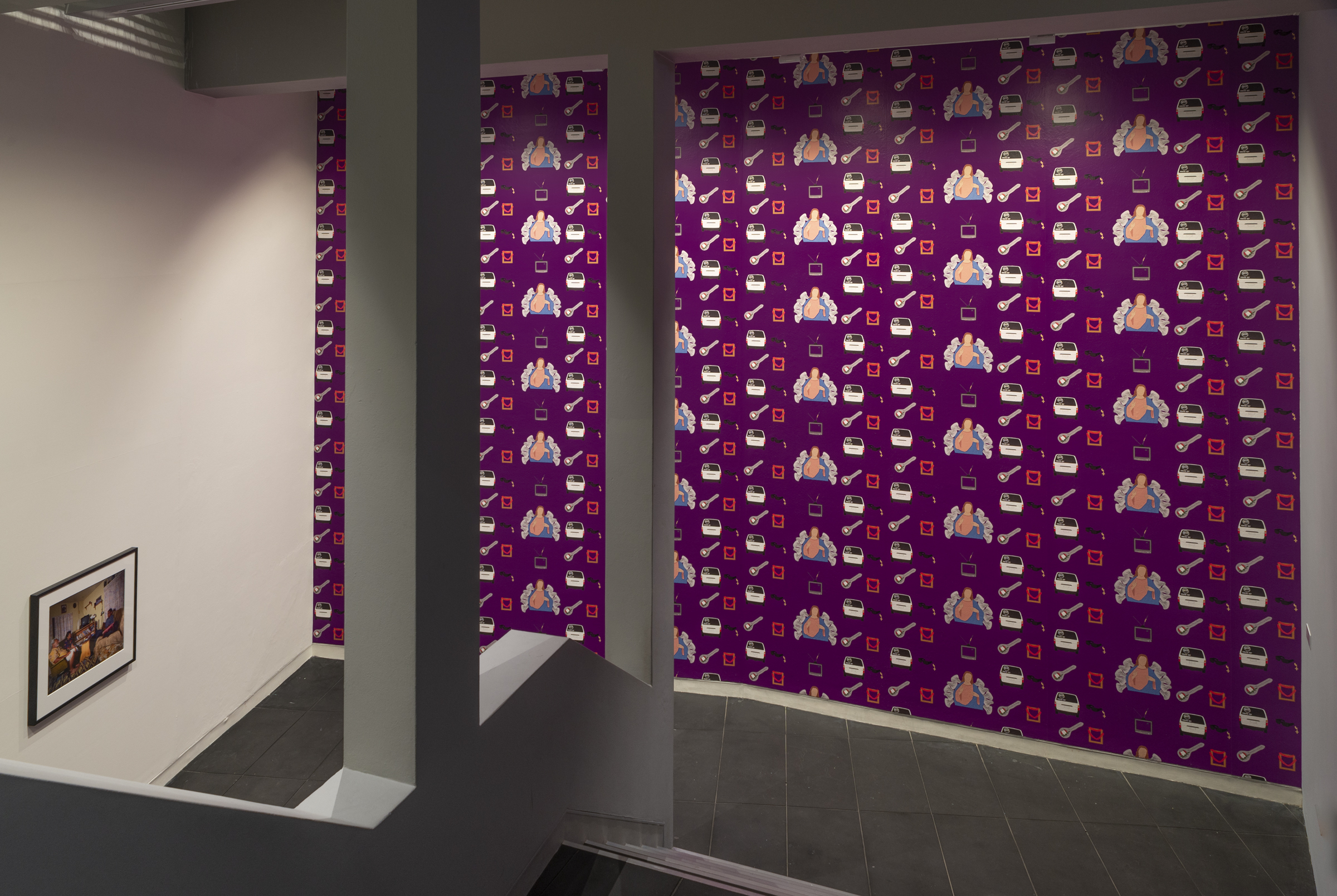 Wallpaper by Shiloh Sagapolu (Double Take survey exhibition 11 May - 14 July 2019 Adam Art Gallery, Wellington)