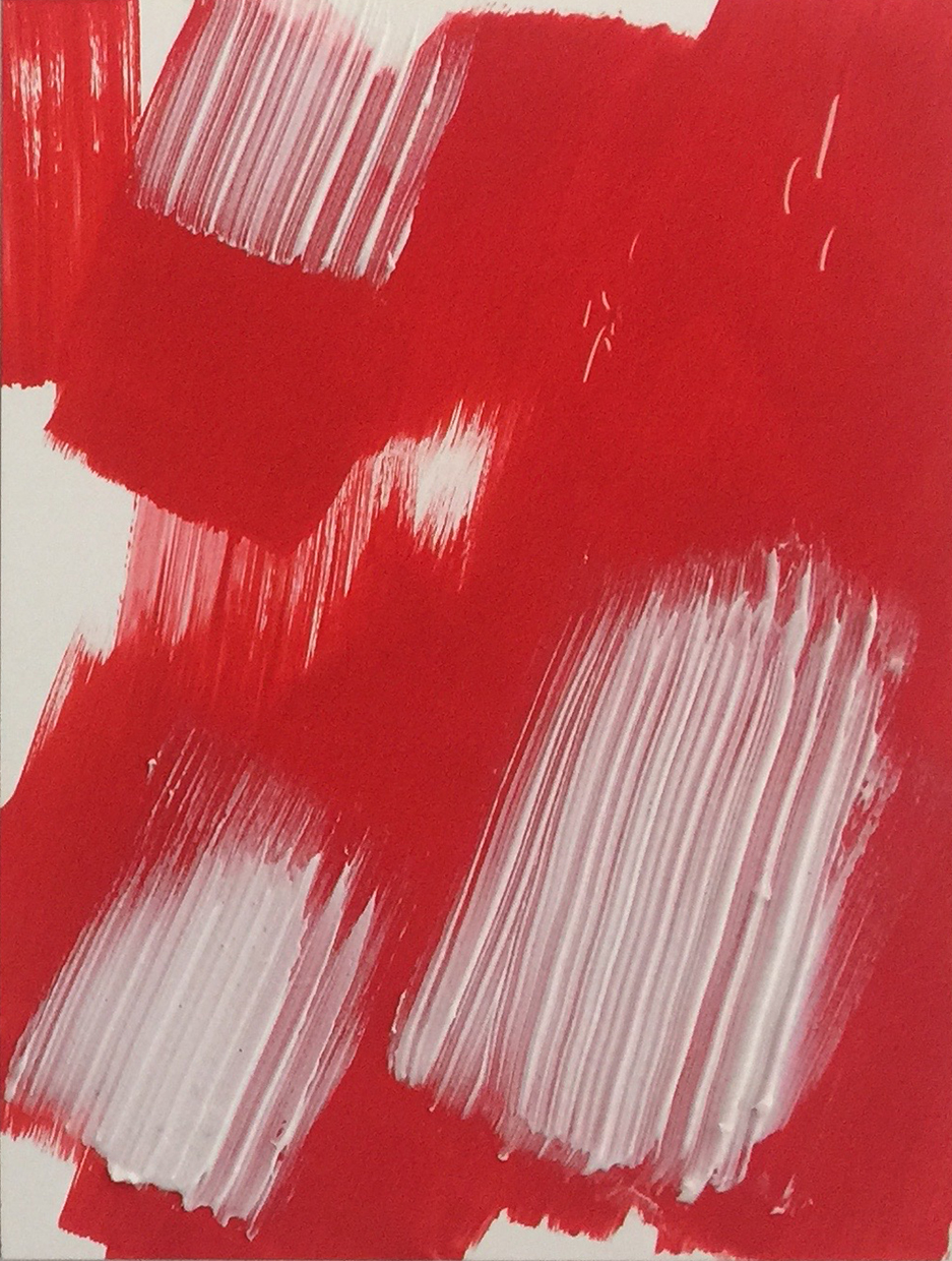 Untitled (LA) acrylic on board, 14"x11", 36 x 28 cm