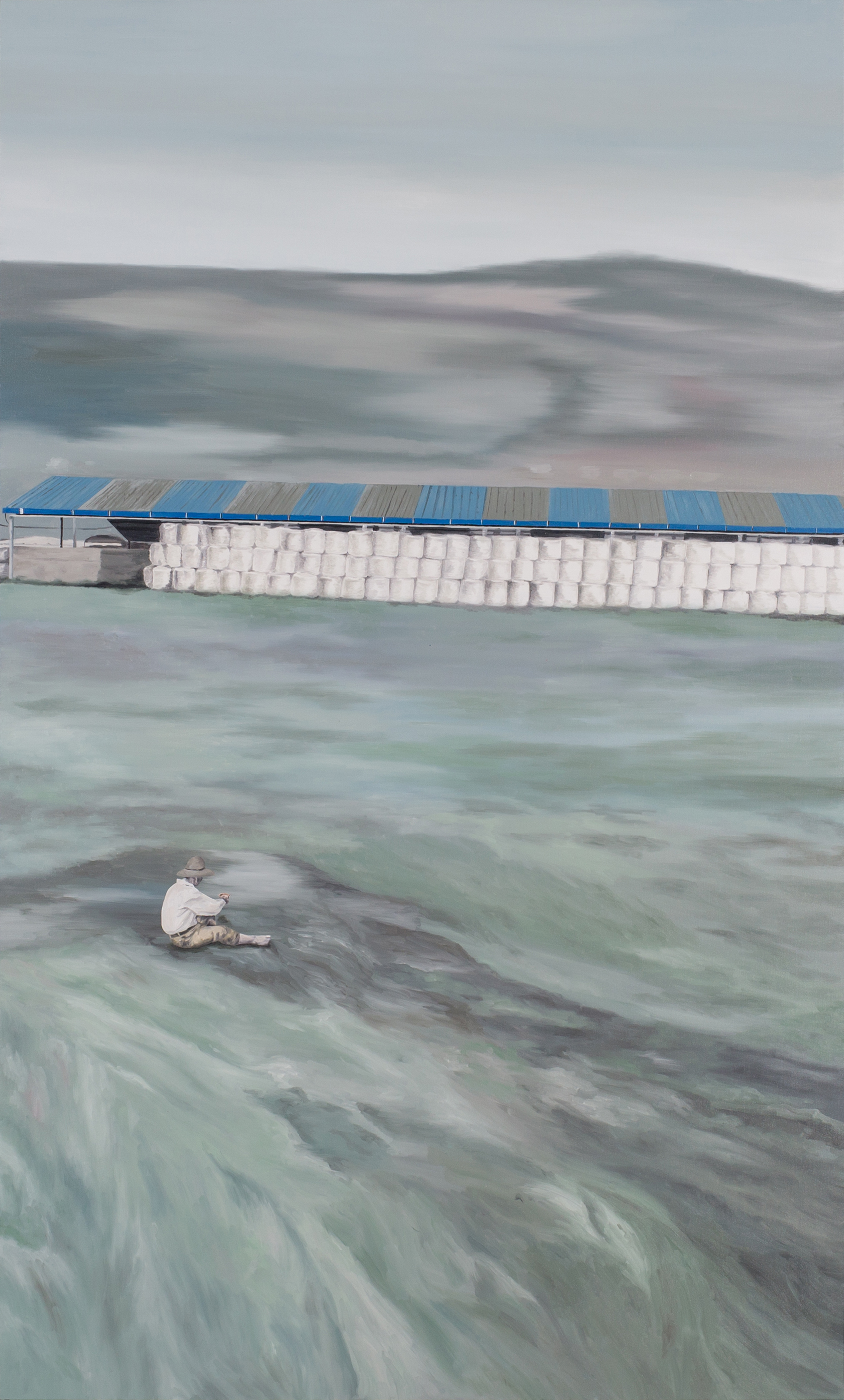 Nosik Lim, View from the inside_2, 2016. Oil on canvas. 162 x 100 cm (63.8 x 39.4 in). Courtesy of the artist