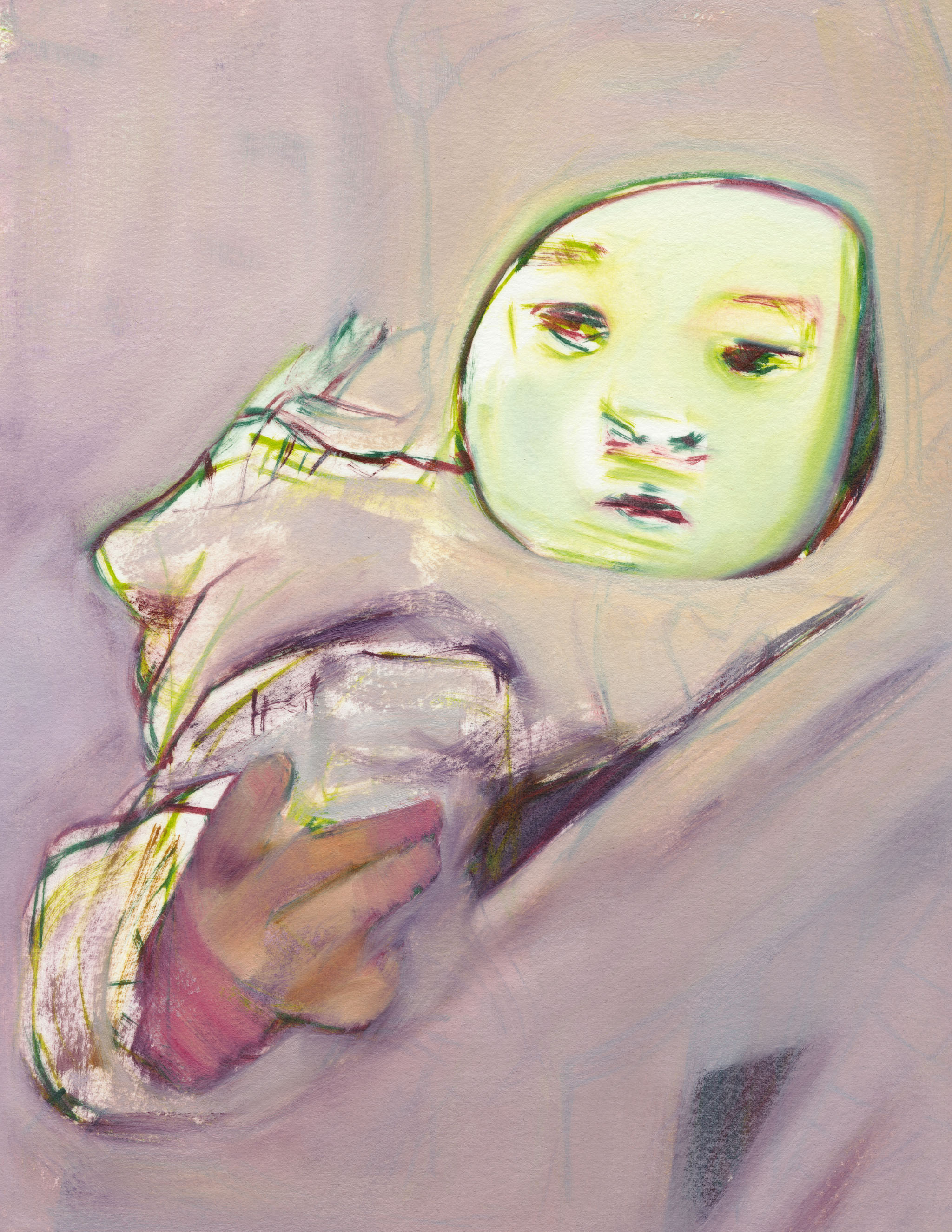 Friend 11x8.5 oil on paper 2017