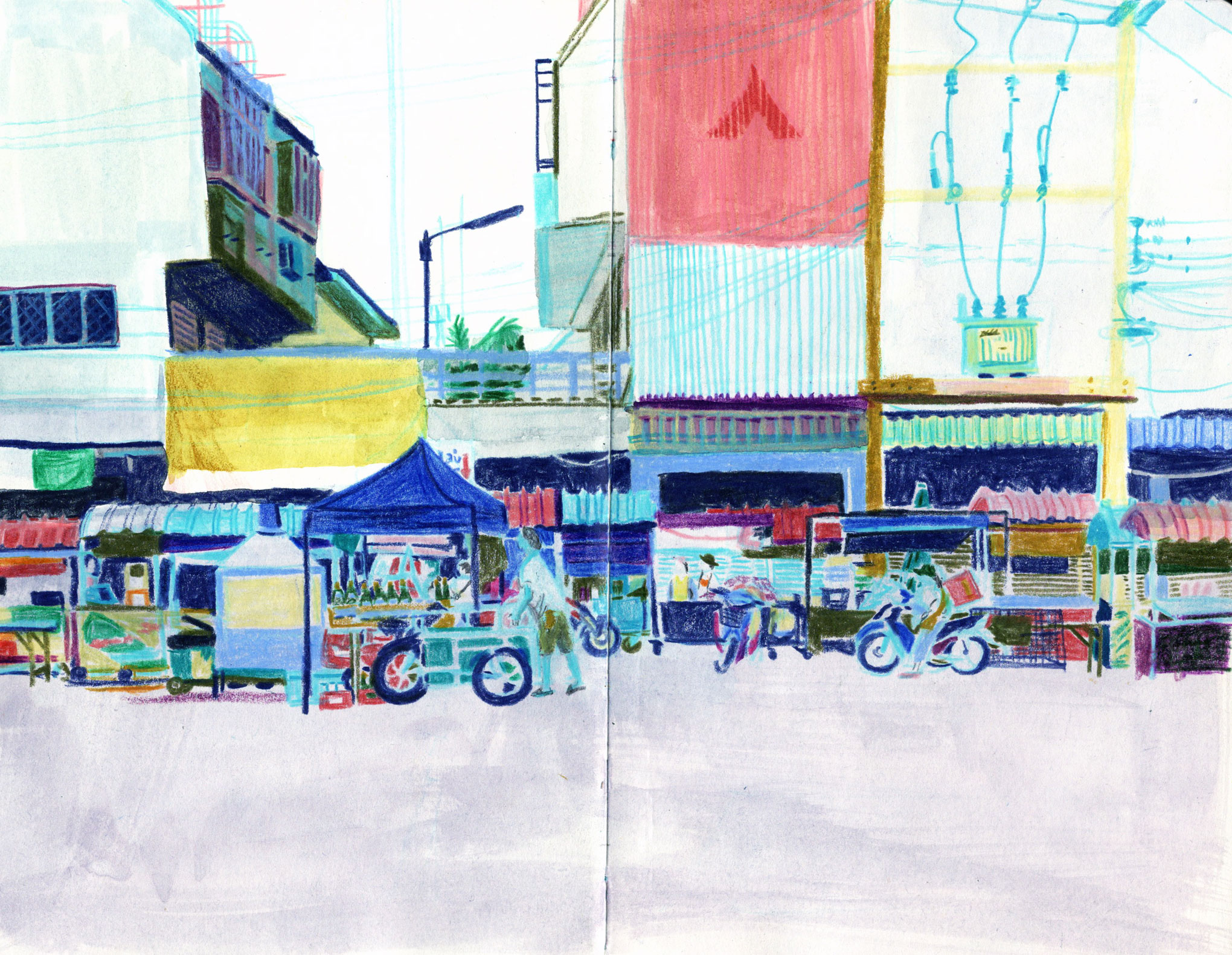 Market in Kanchanaburi, Thailand