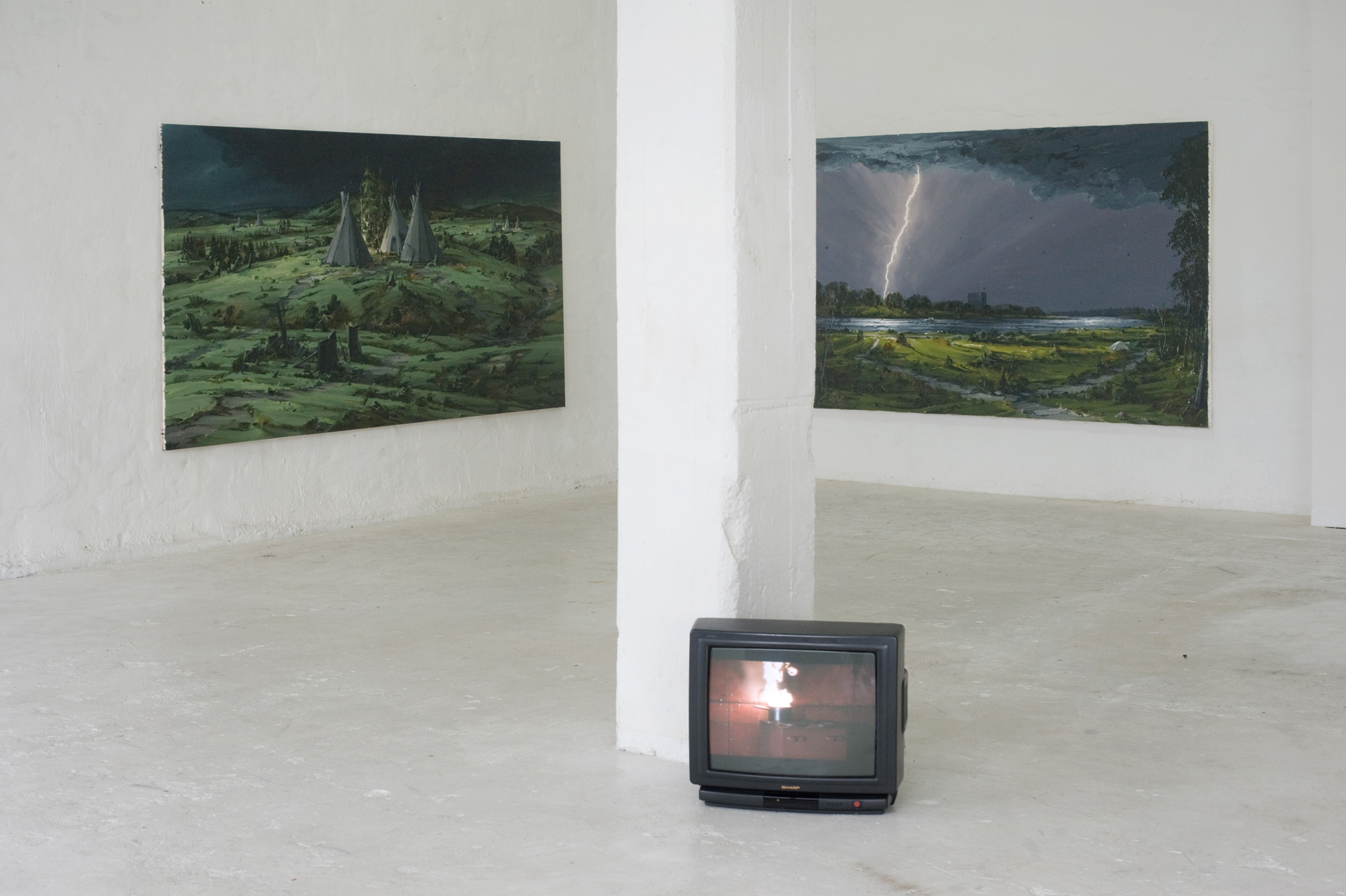 "Gegenfeuer", Institut Rheinumschlag, Duesseldorf, 2011