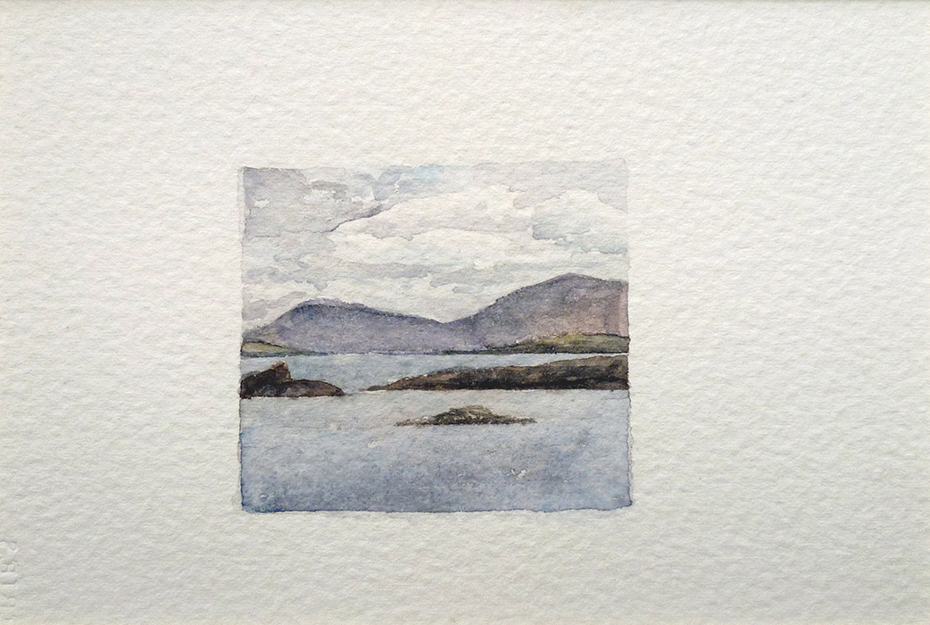 watercolour, size approx 2cm high