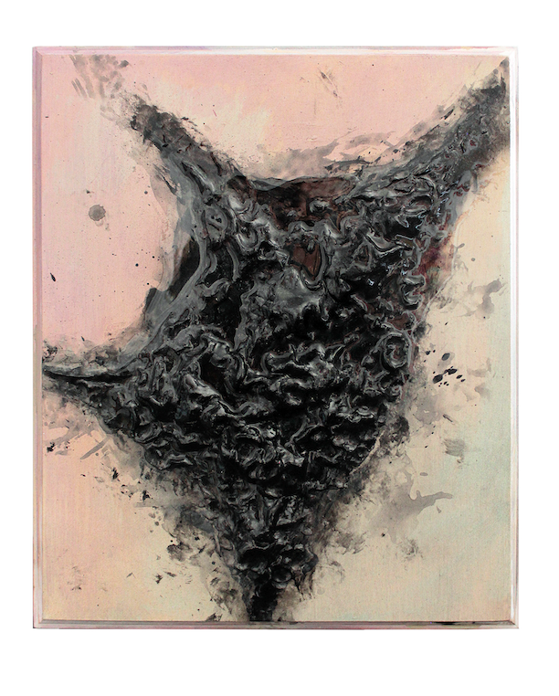 Casi pertenecer, 2023- Acrylic, clay and resin on wood.