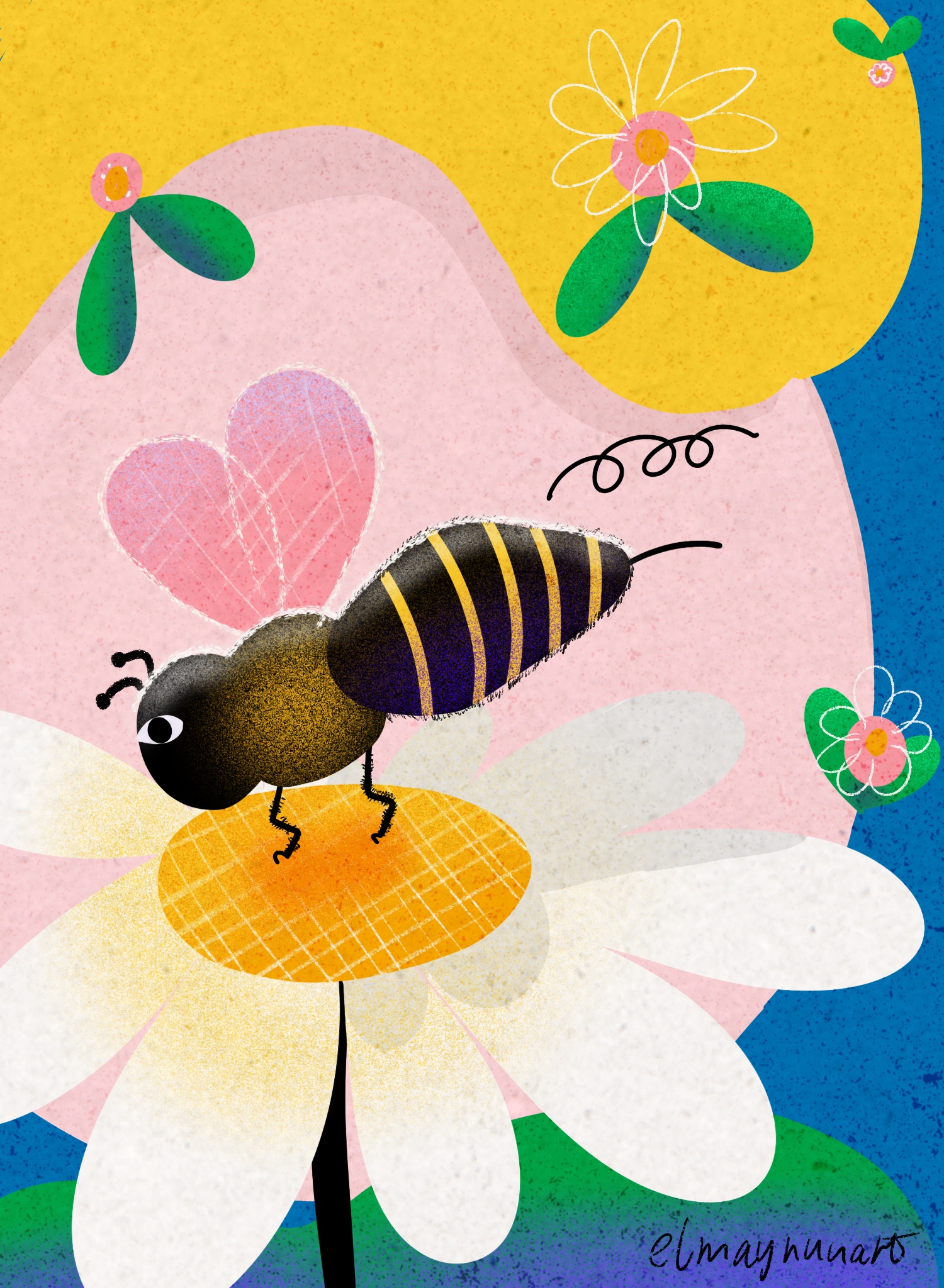 Kindness.(Personal project) This illustration was inpired by the article "The 2 Words That May Help You Live a Longer Life" from "The Ethel".