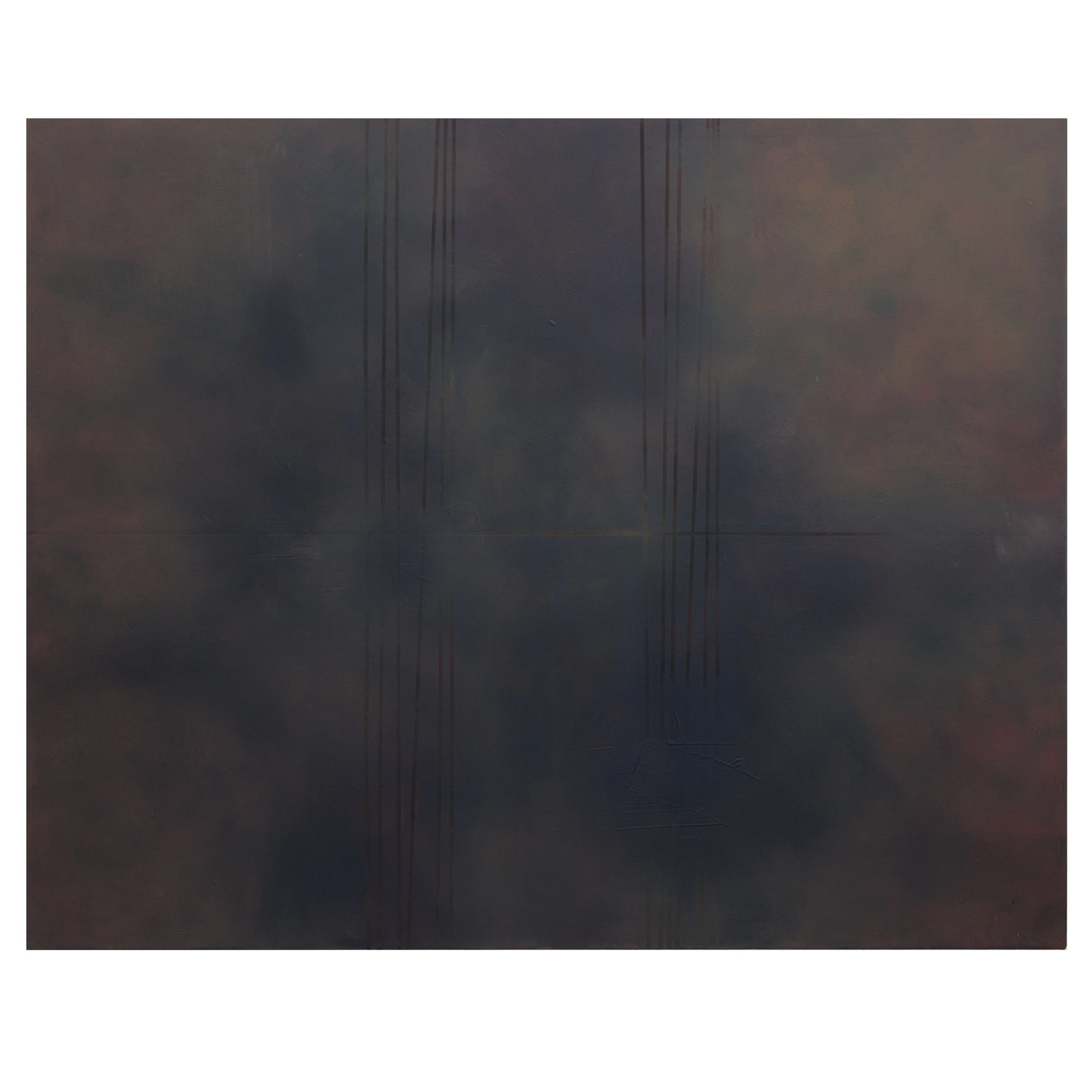 Humber Bridge, 2024-25, acrylic and oil canvas, 120 x 150cm