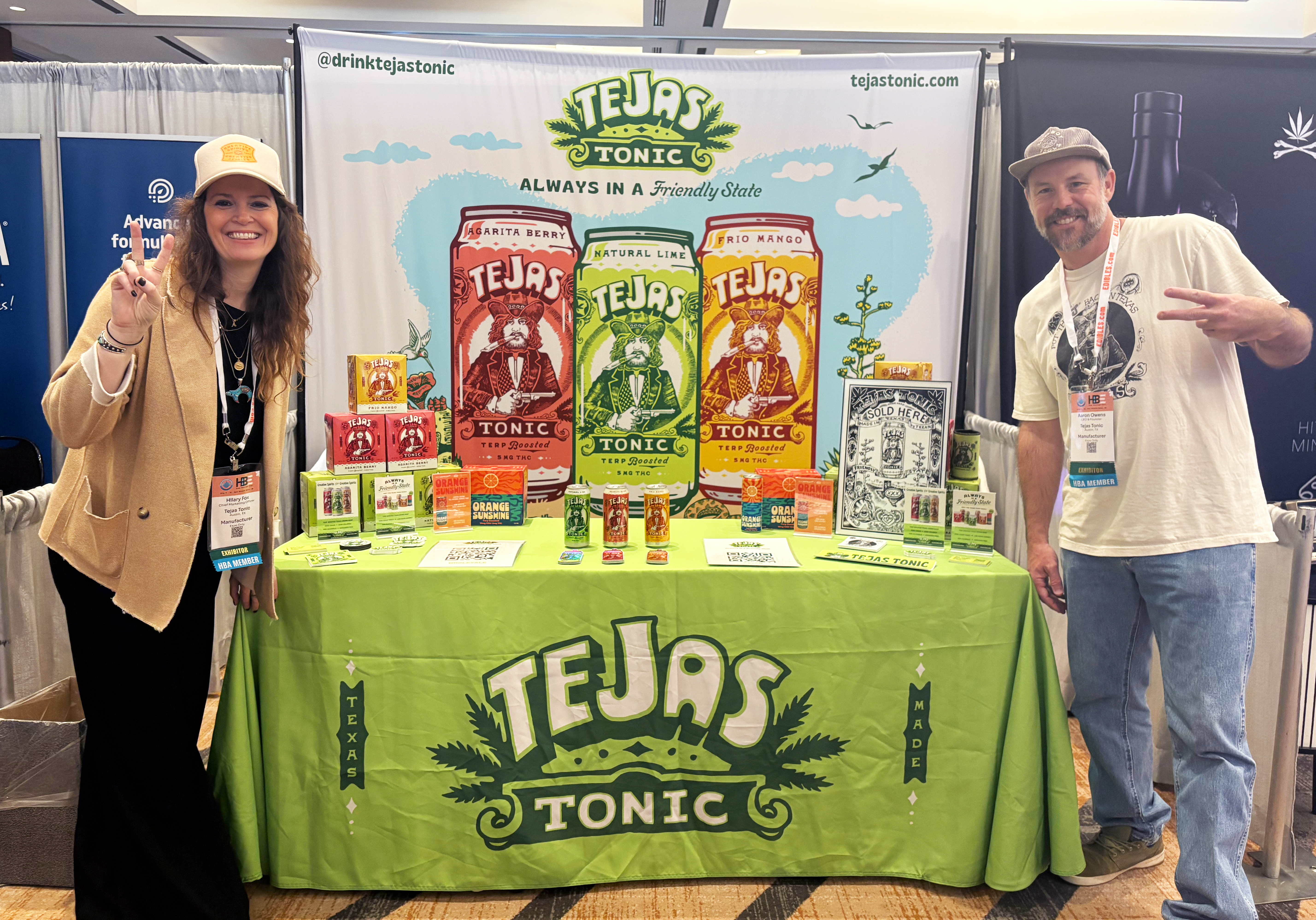 Backdrop and Signage at Hemp Beverage Expo