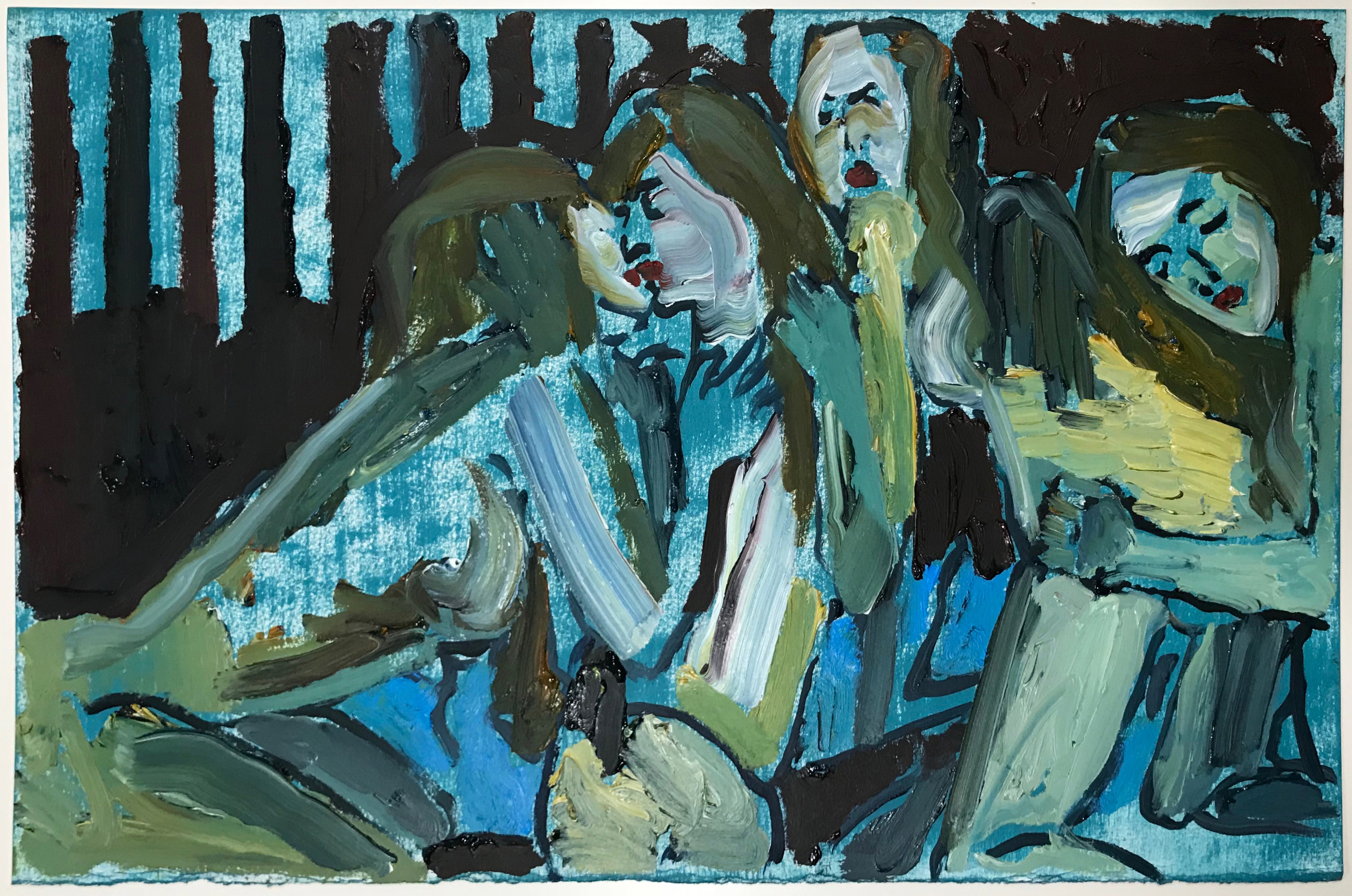 Study for Wet Dream, 2018Oil on paper12 x 18 in.30.5 x 46 cm