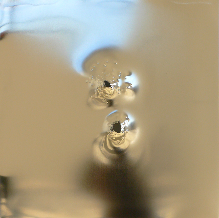 Zia 2, 2006, gunshot and stainless steel, 30x30in