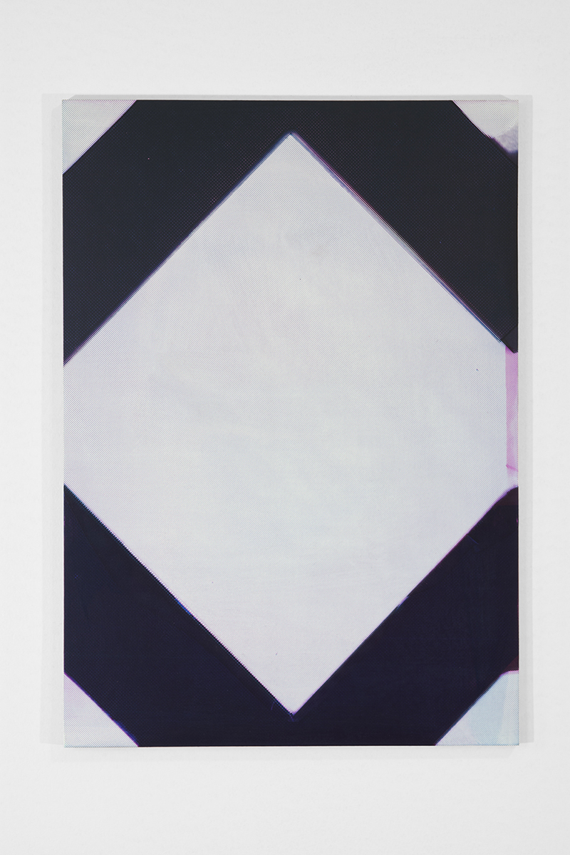Quoin, 2014, silkscreen ink and acrylic on panel, 16.5 x 23 inches