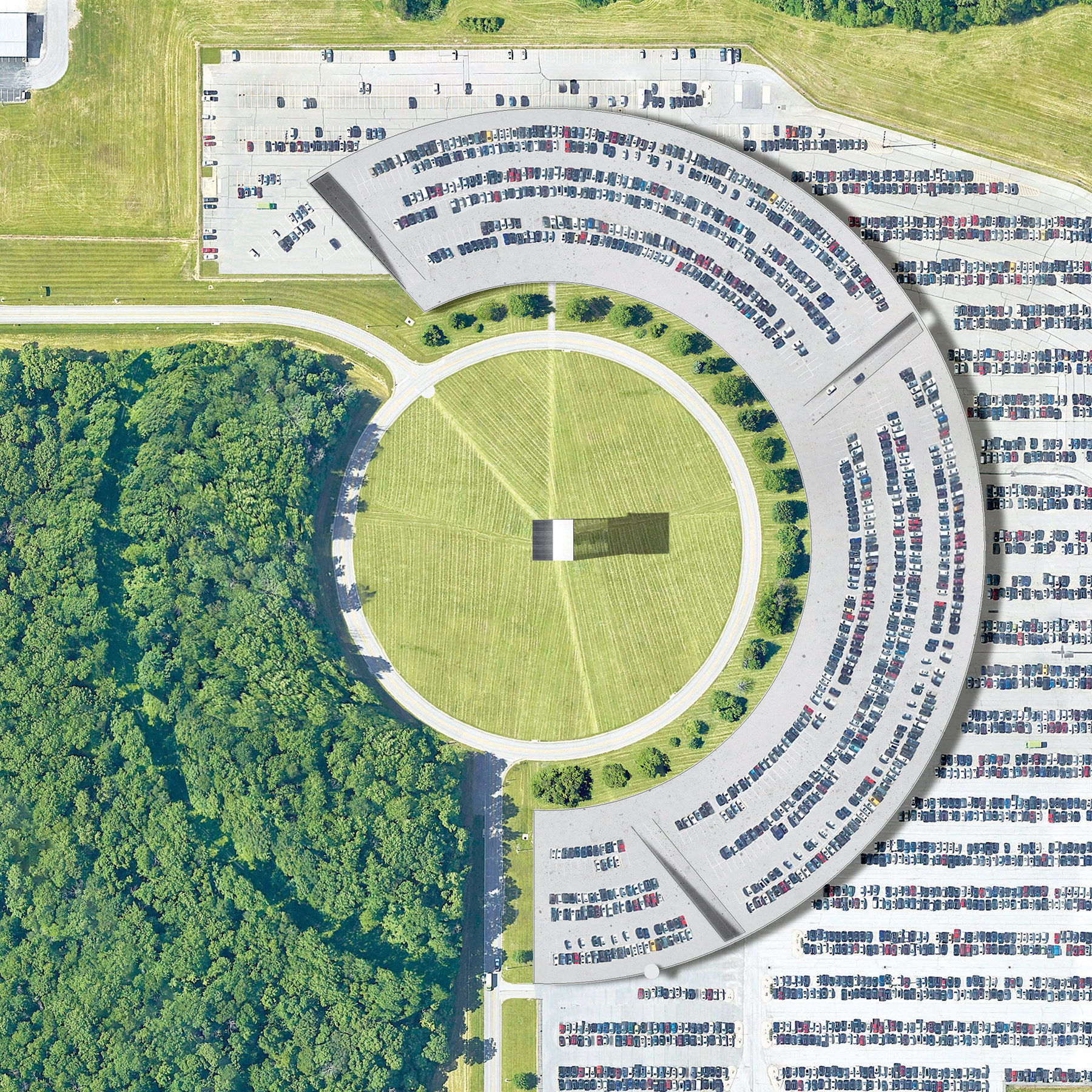 Heart-Land, or: Get to the Point — Orbit of Access at the 1880 Mean Population Center