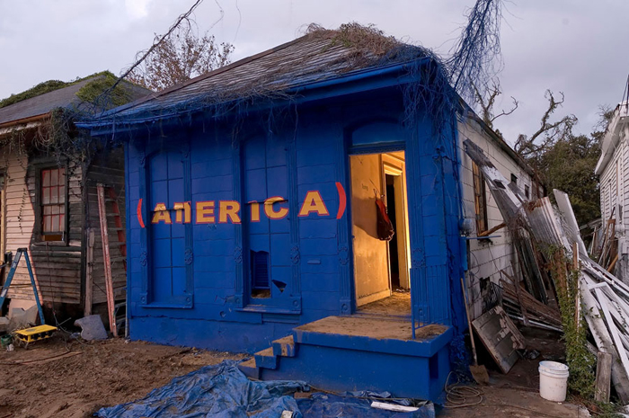 (America), 2008, site-specific installation, KK Projects, Art is Life, New Orleans, sponsored by the Richard Massey Foundation for Art and Science, New York CIty