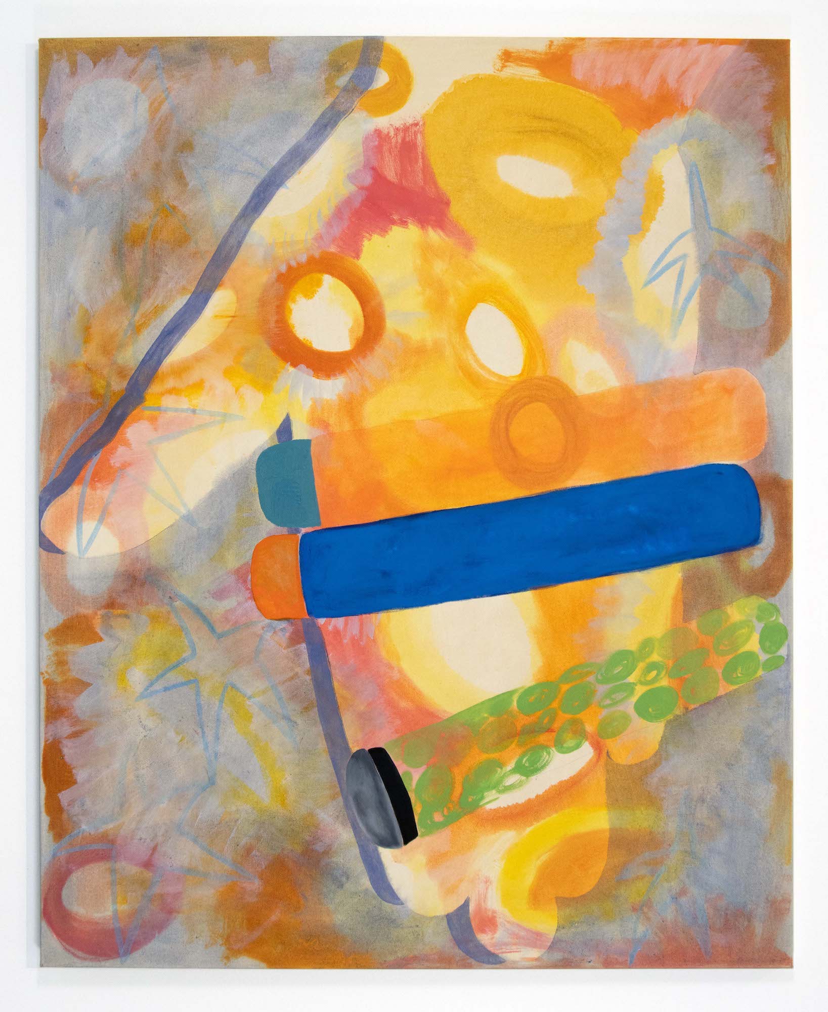 "Trouble", 2022, oil on canvas, 48x59 in