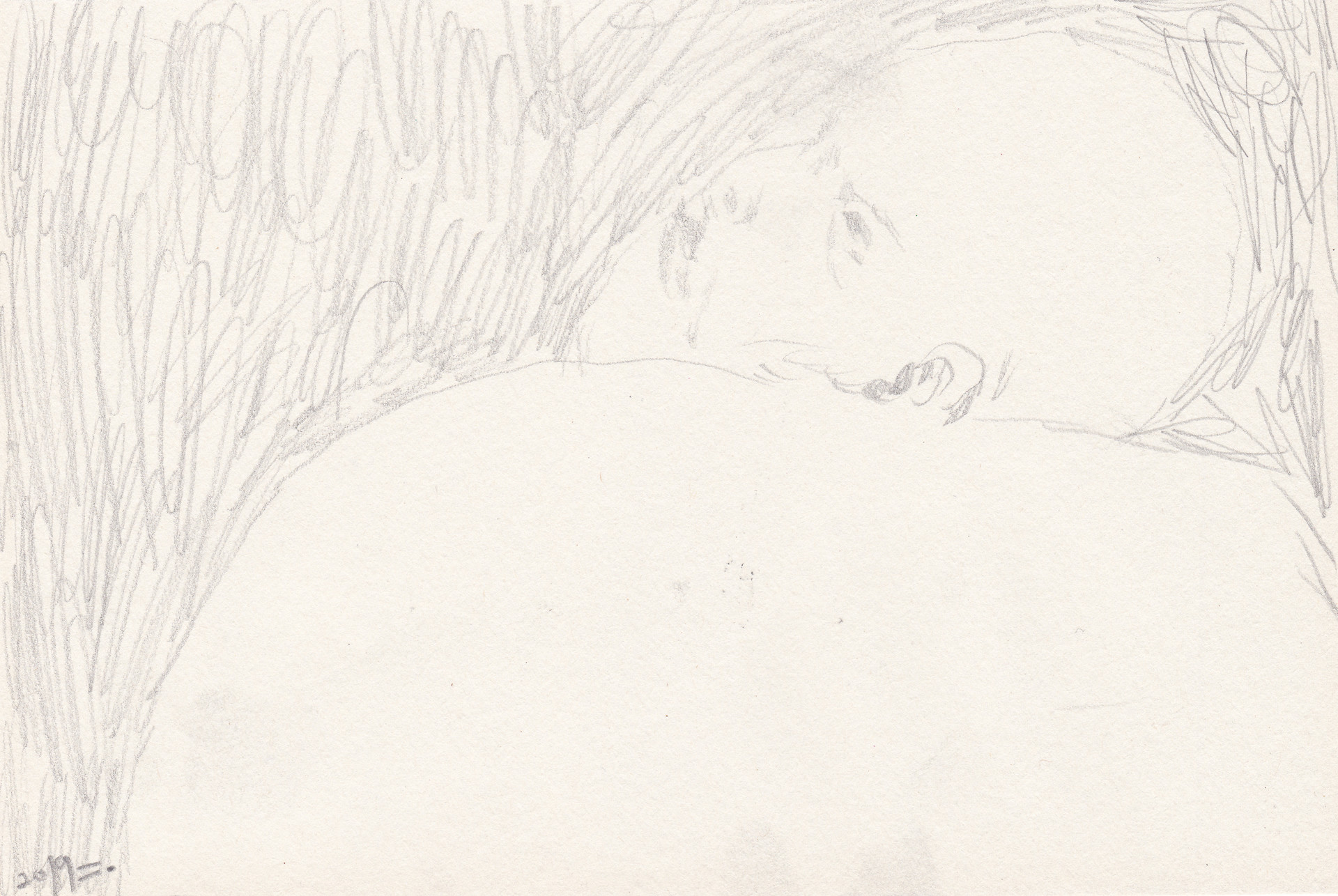 희미, 2019, pencil on paper, 13*19.6(cm)