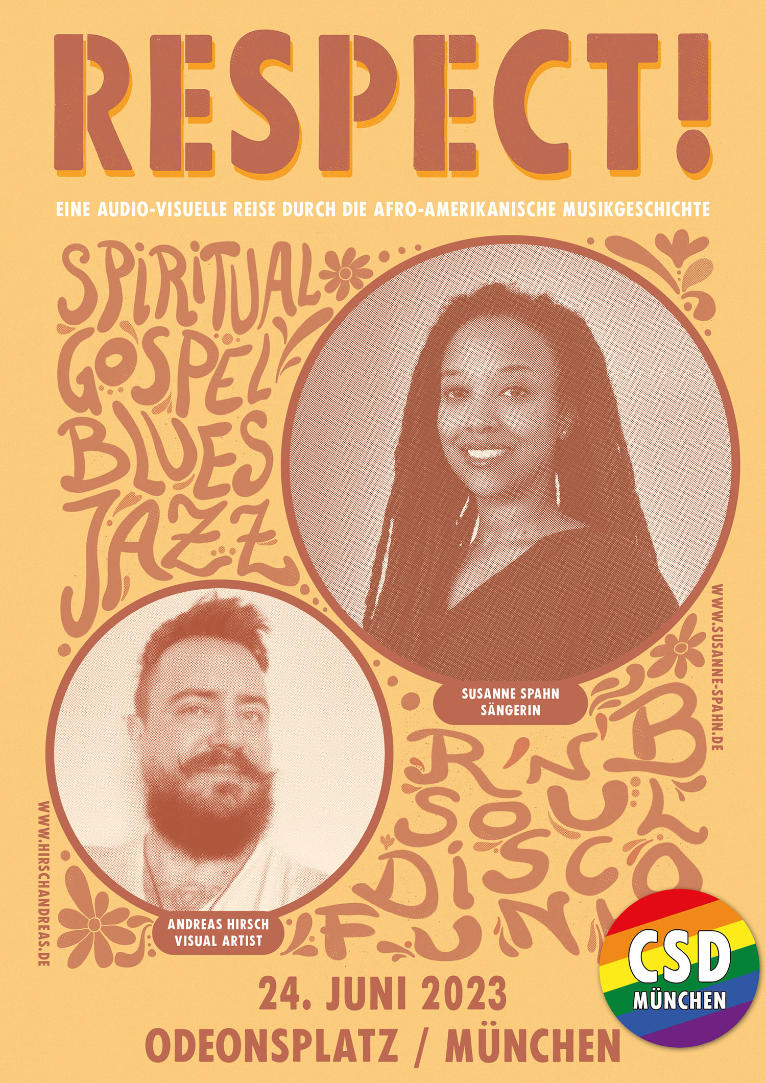 We will perform "RESPECT!" at the CSD in Munich. Saturday 24th of June at the Community Stage, Odeonsplatz.