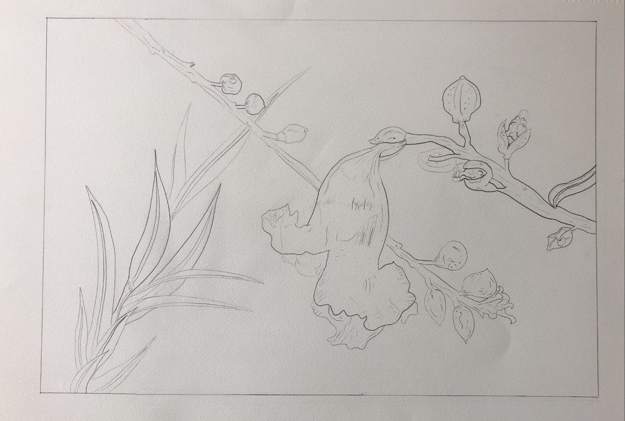 Talon Cress, Juror's Choice Awards $150, End of Summer, Graphite pencil on cotton rag paper, 22in x 15in