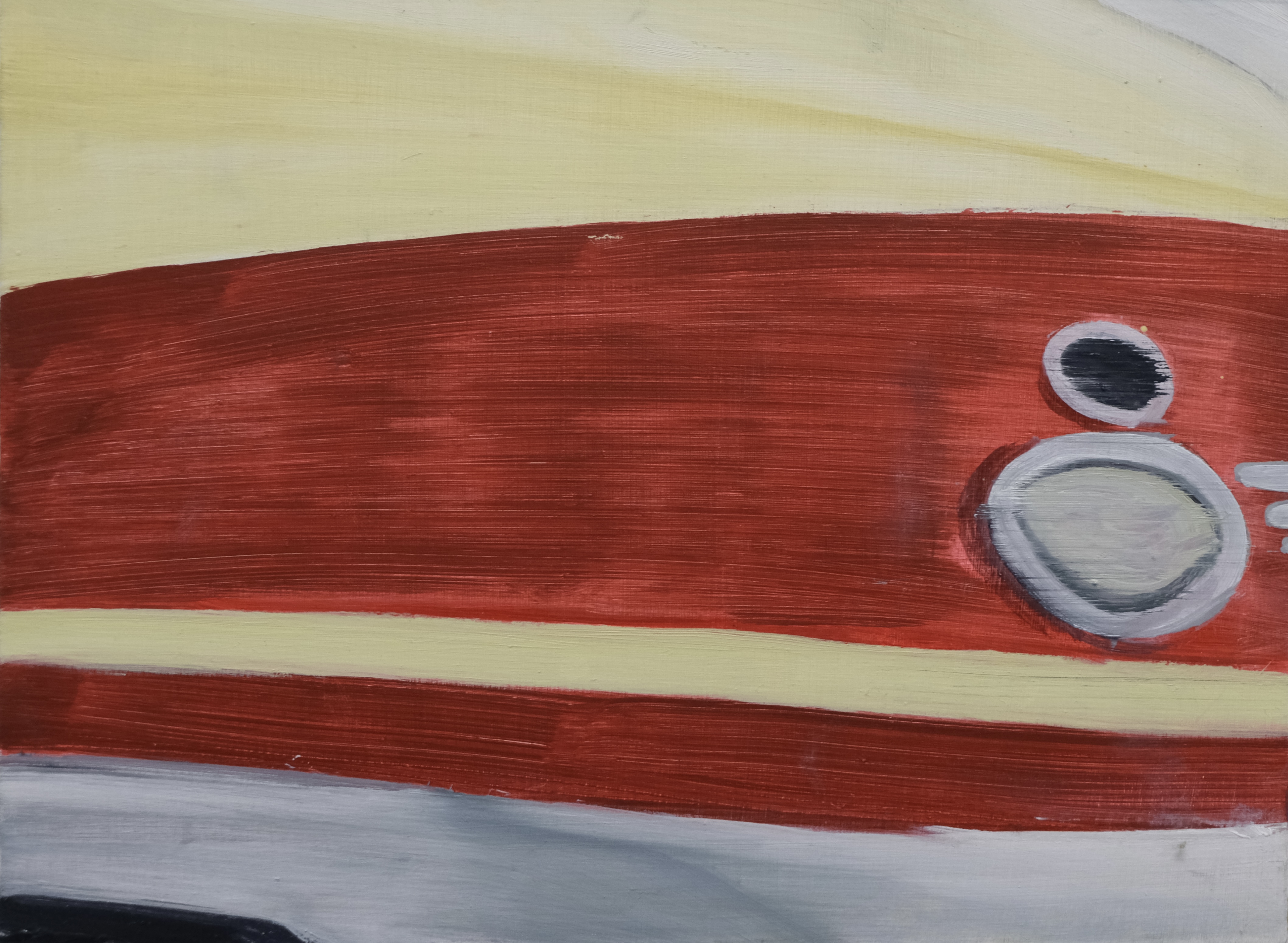 Zug, Oil on MDF, 24 x 18 cm