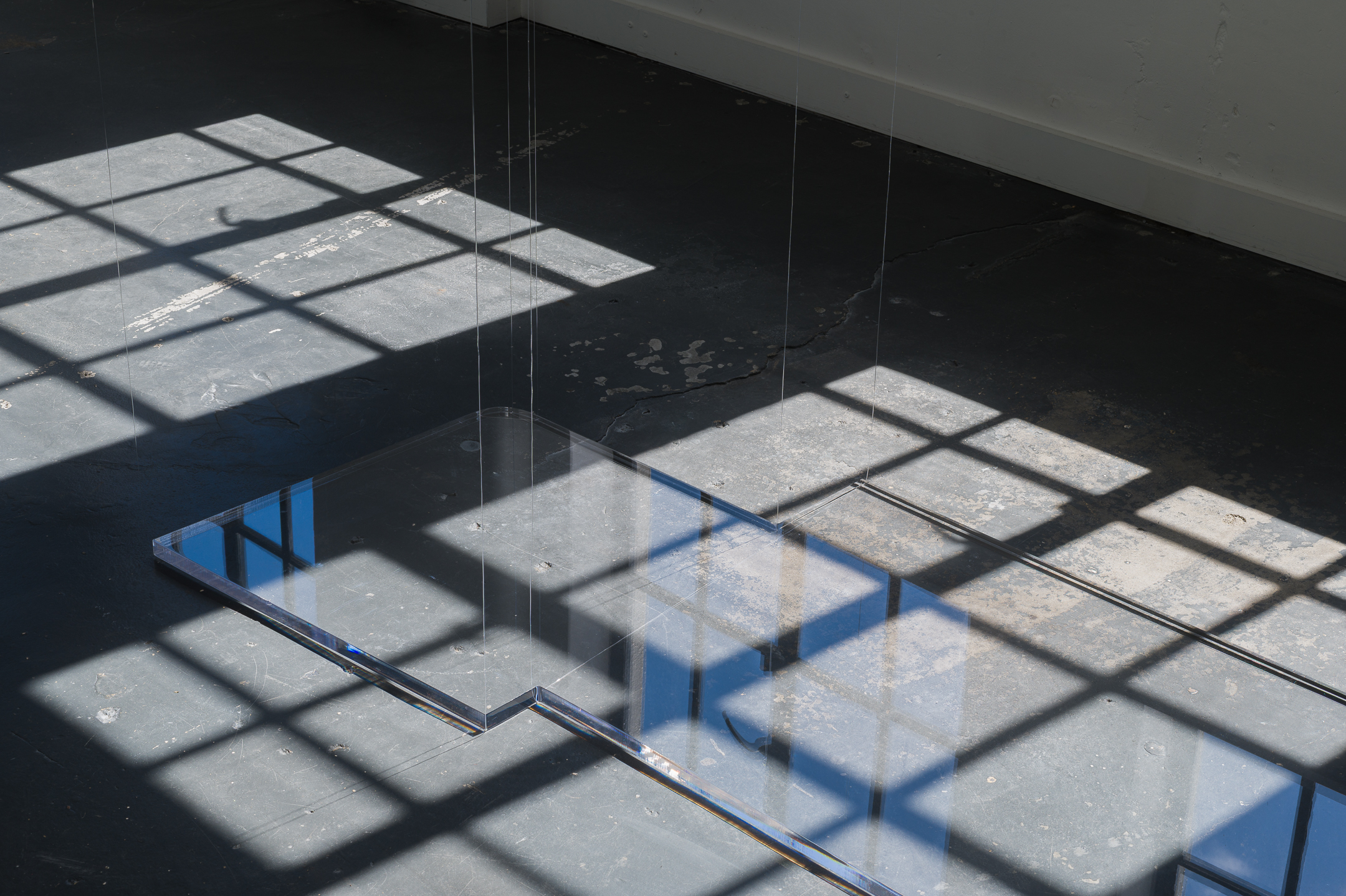 Column Schedule (Parts I-IV), 2025, Part III (detail), acrylic, aluminium, nylon, 3540 × 1650 × 725 mm, 3:23PM, 11 November 2025