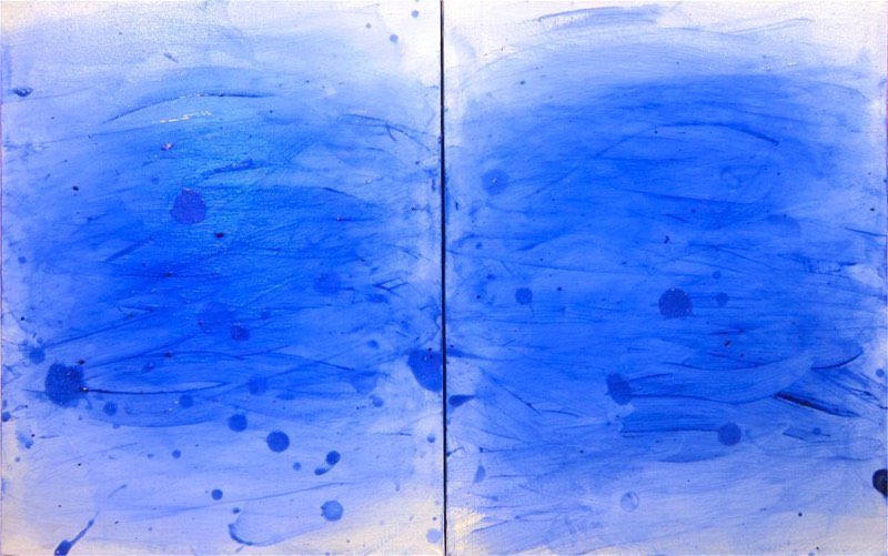 Blue  2012acrylic/canvas  20x32”